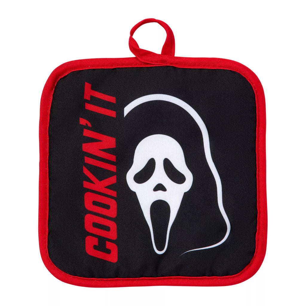 Ghost Face Oven Mitt and Pot Holder Set