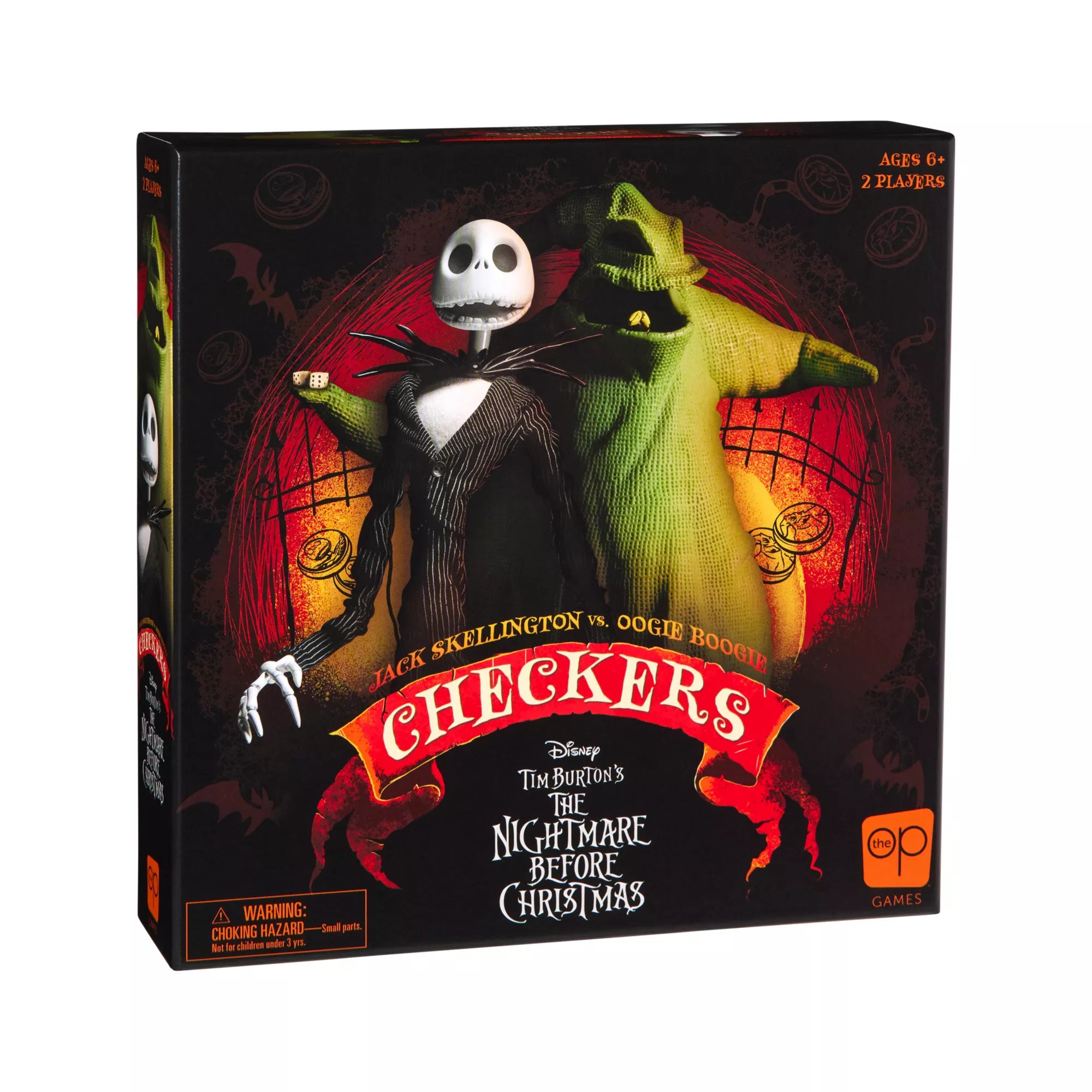Jack Skellington vs. Oogie Boogie Checkers Set - The Nightmare Before Christmas