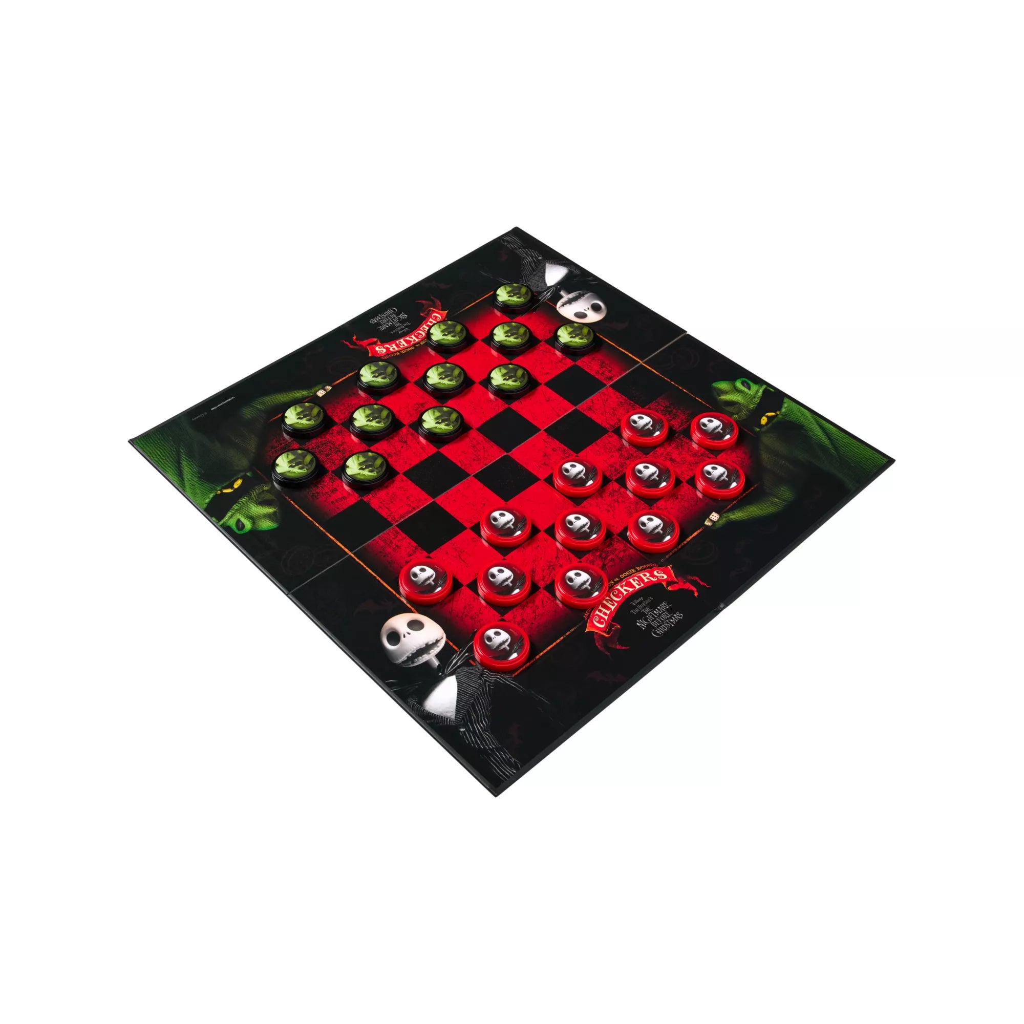 Jack Skellington vs. Oogie Boogie Checkers Set - The Nightmare Before Christmas