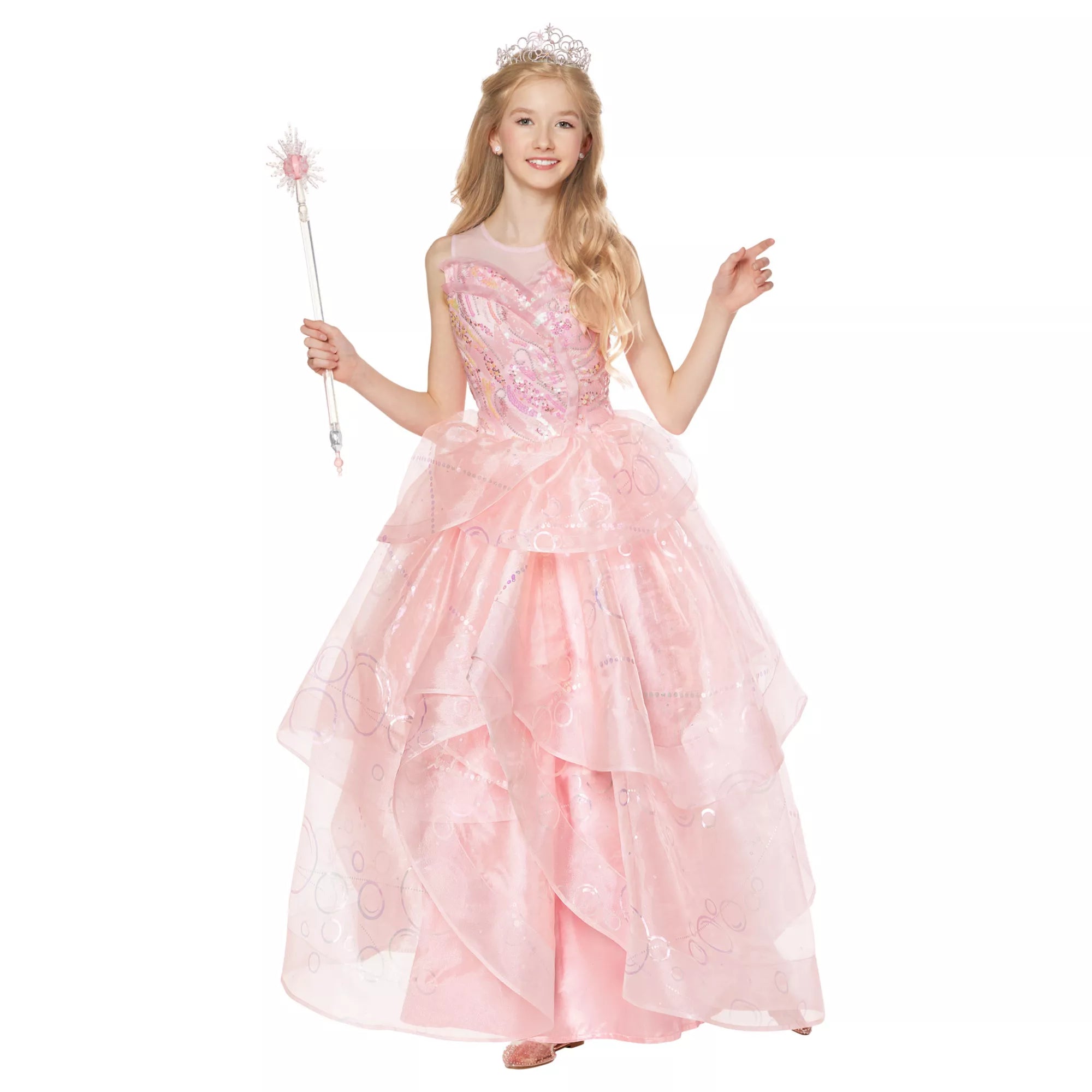 Kids Glinda Costume Deluxe -  Wicked