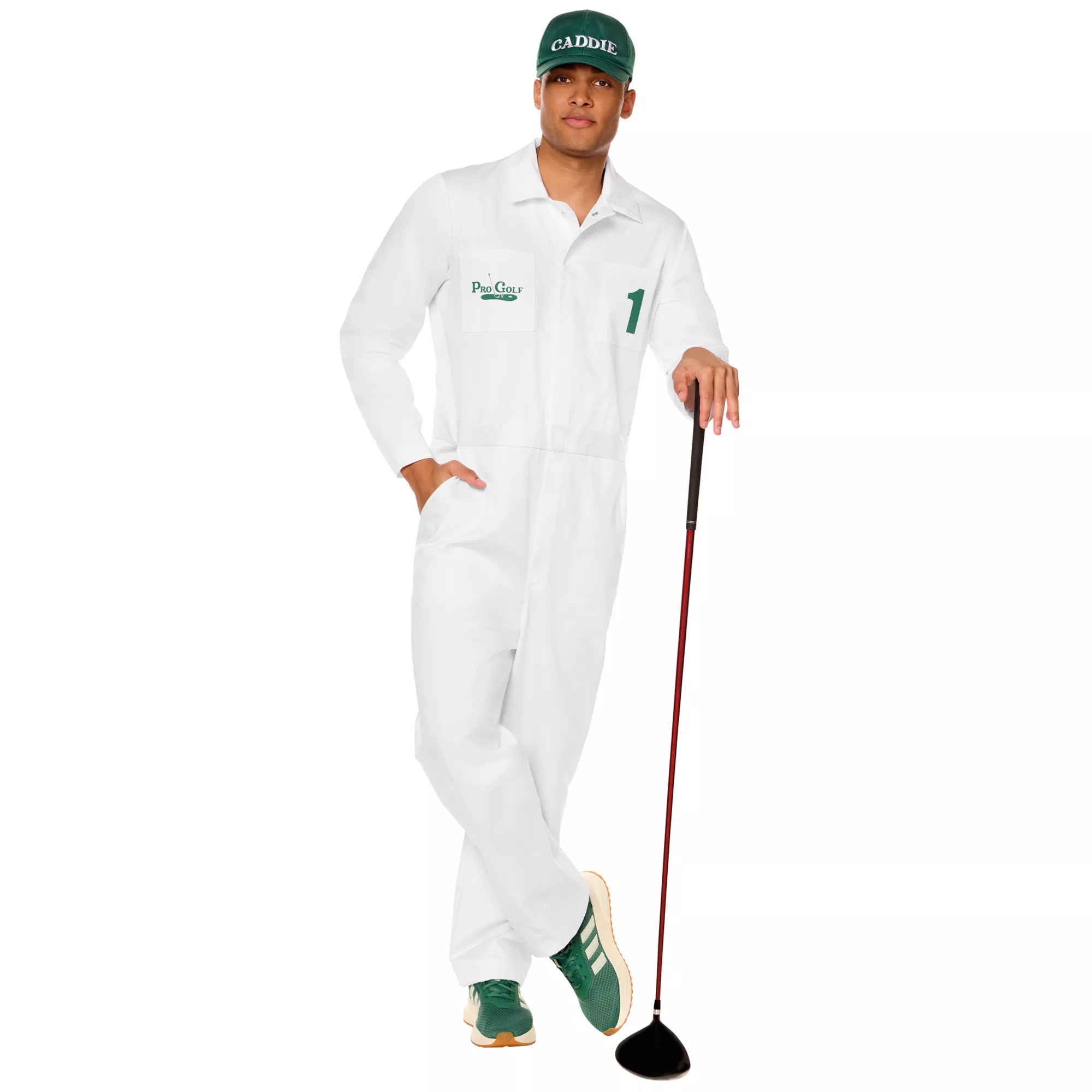 Adult Golf Caddie Jumpsuit Costume