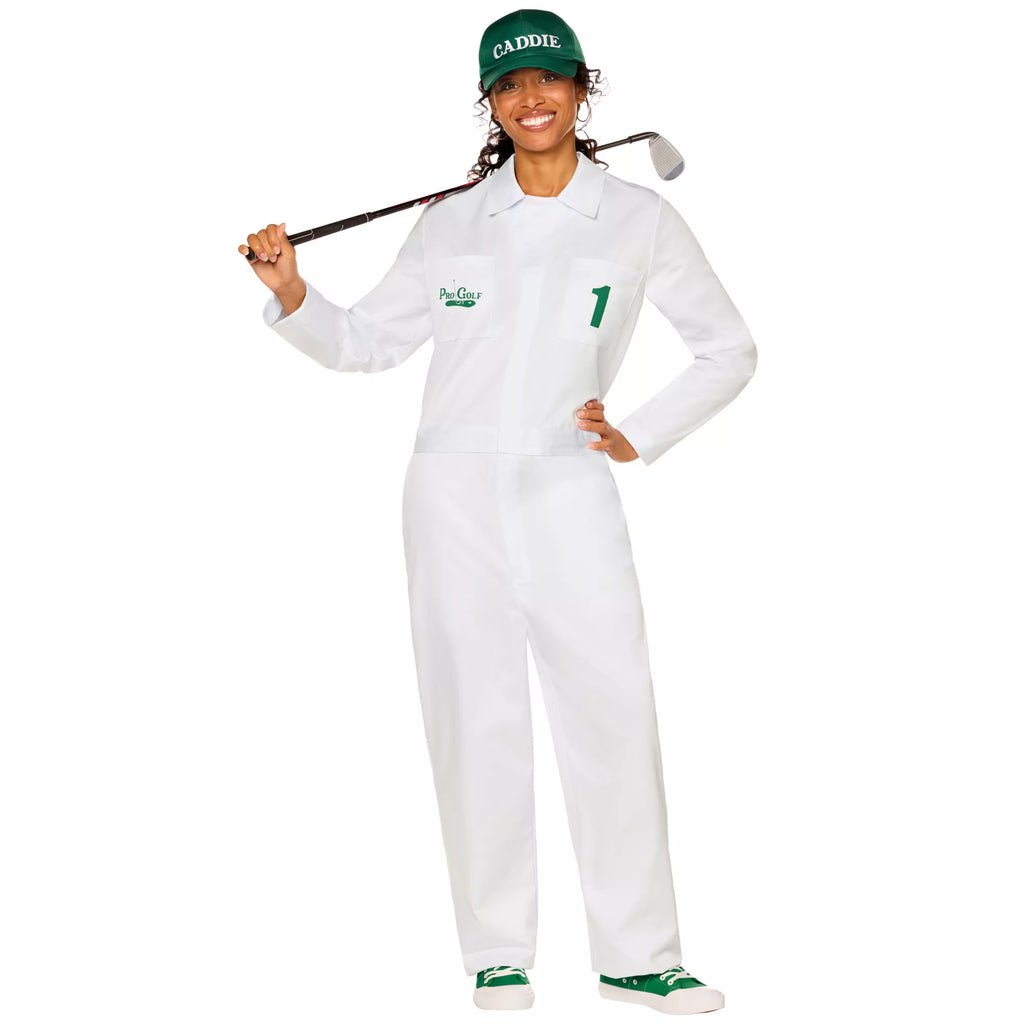 Adult Golf Caddie Jumpsuit Costume