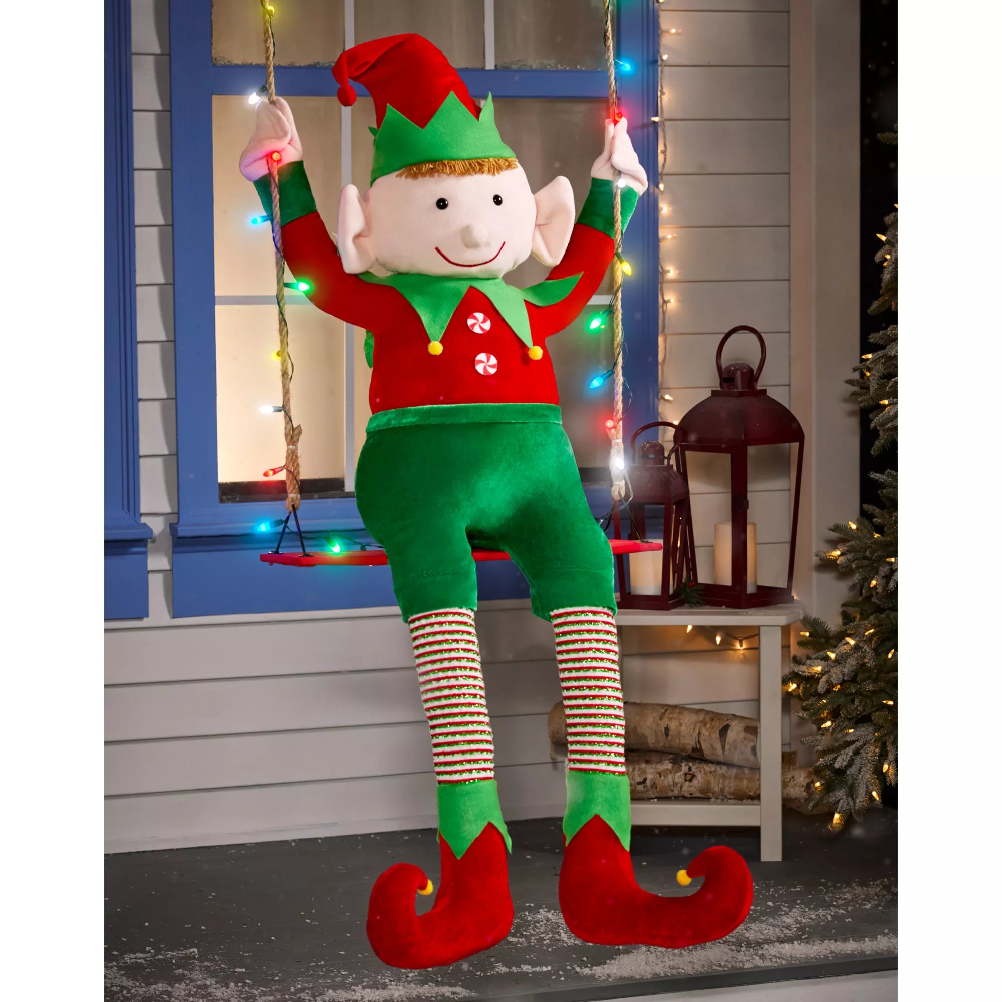4 Ft 3 In Swinging Elf Animatronic
