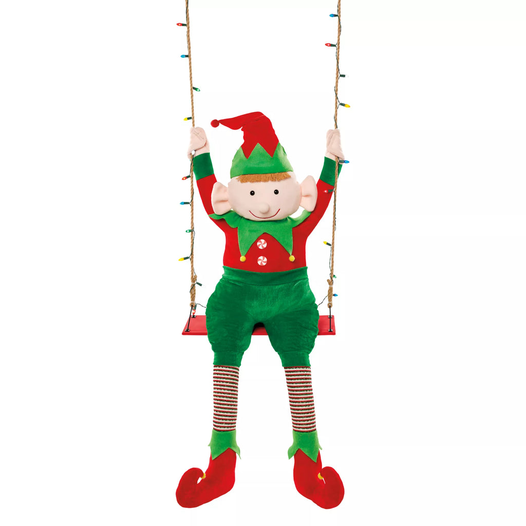 4 Ft 3 In Swinging Elf Animatronic