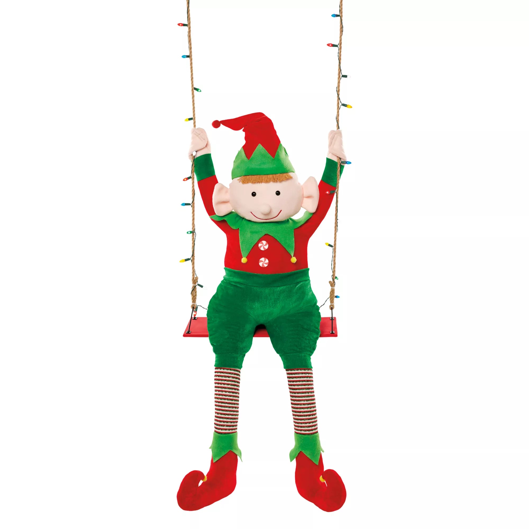 4 Ft 3 In Swinging Elf Animatronic