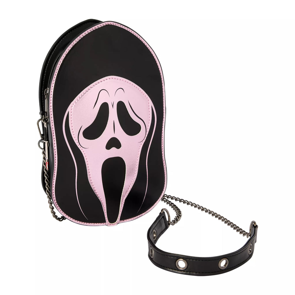 Ghost Face Pink Metallic Crossbody Bag