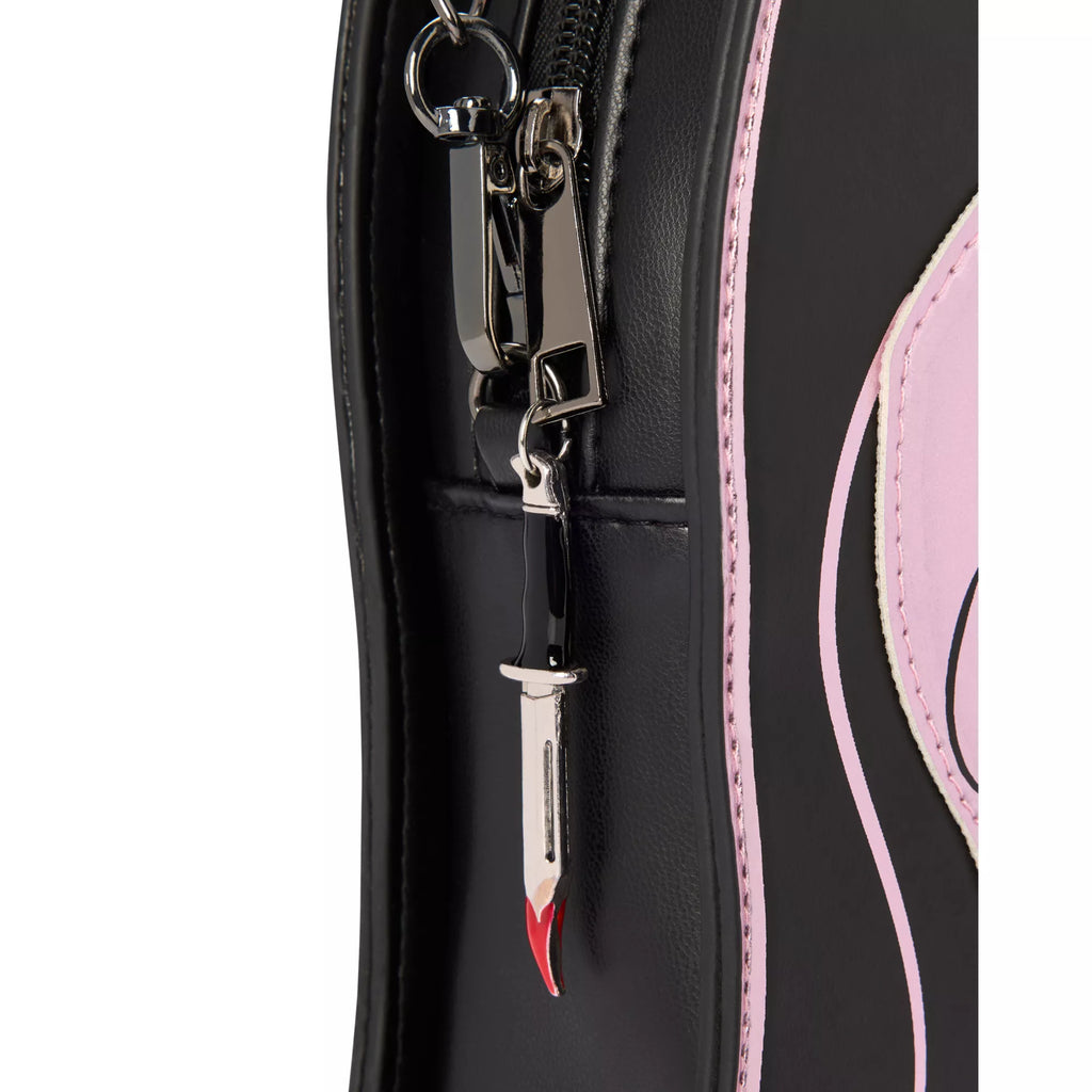 Ghost Face Pink Metallic Crossbody Bag