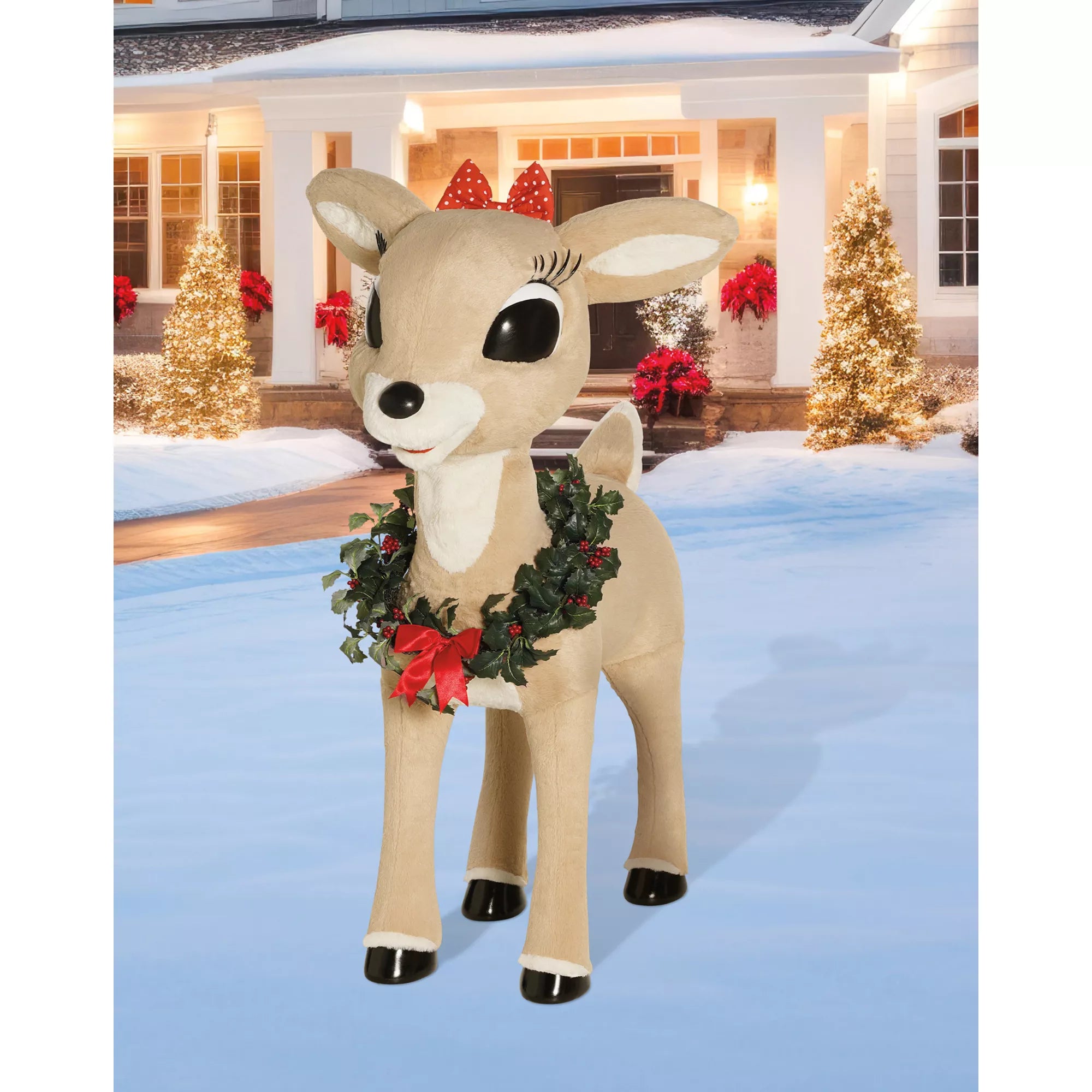 4 Ft Clarice Animatronic - Rudolph the Red-Nosed Reindeer