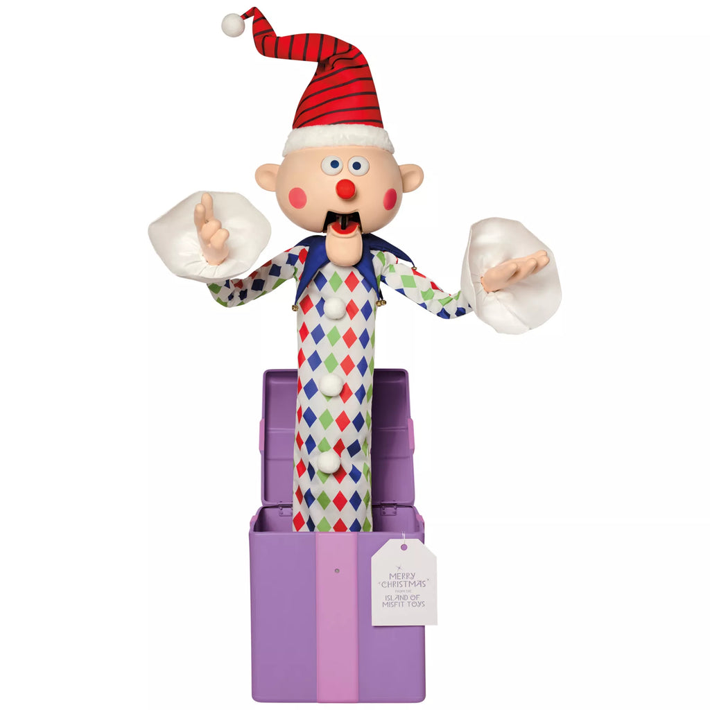 5 Ft 3 In Misfit Charlie-in-the-Box Animatronic - Rudolph the Red-Nosed Reindeer