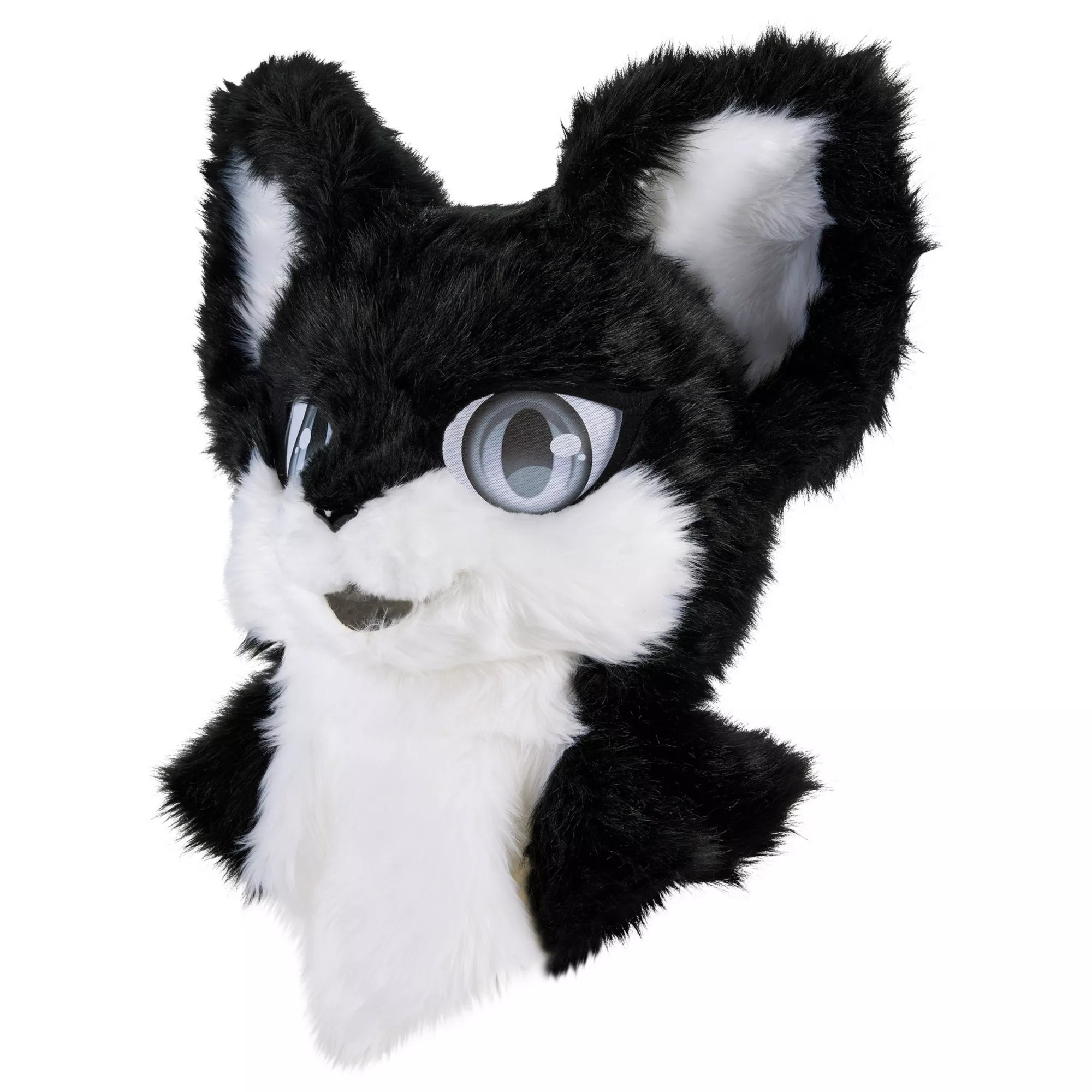 Deluxe Black Furry Mask