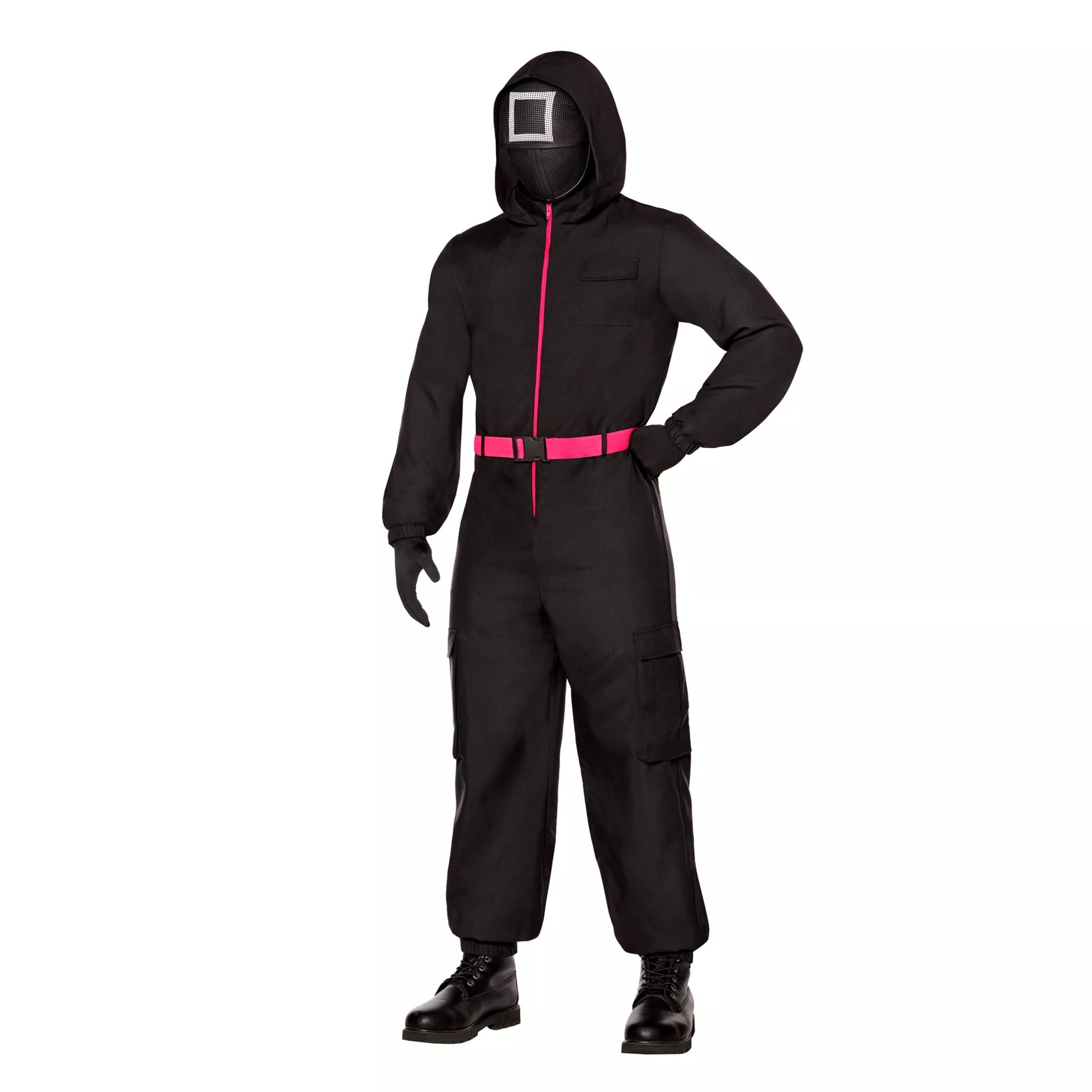 Kids Black Guard Costume - Squid Game