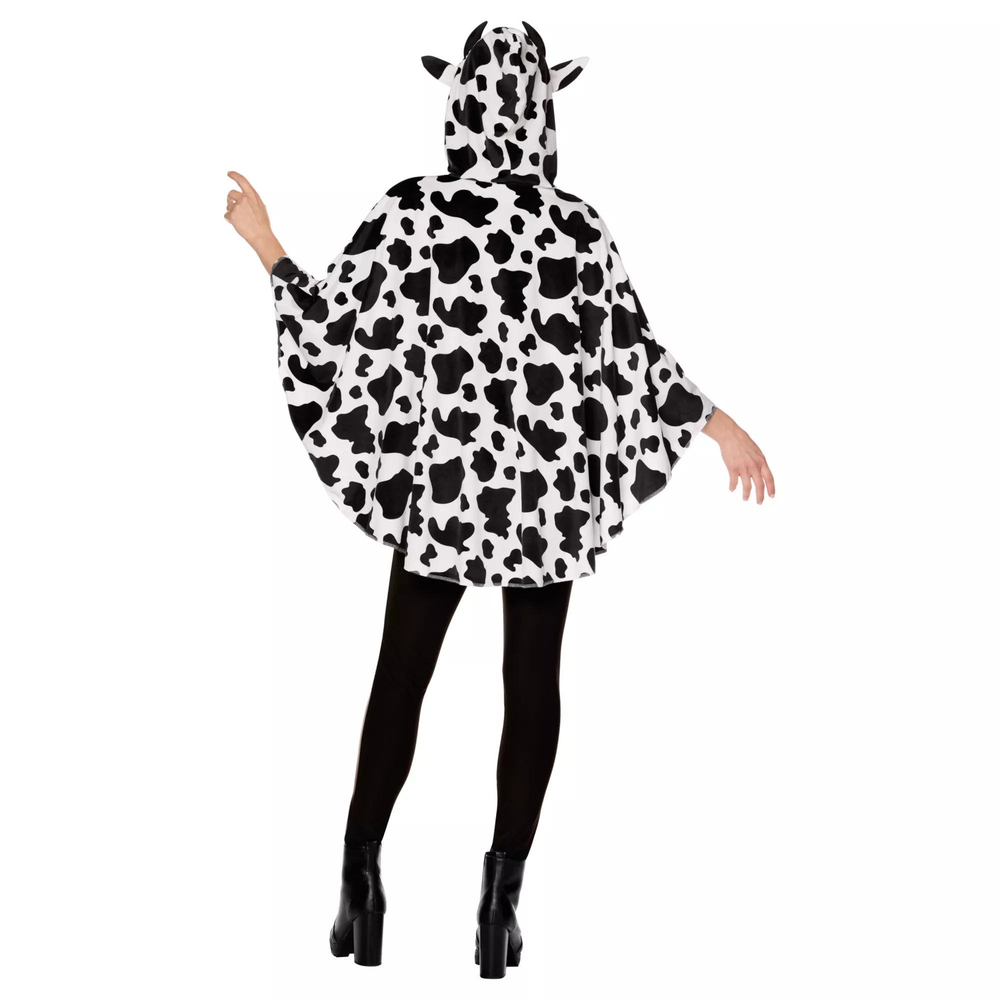 Adult Cow Print Poncho