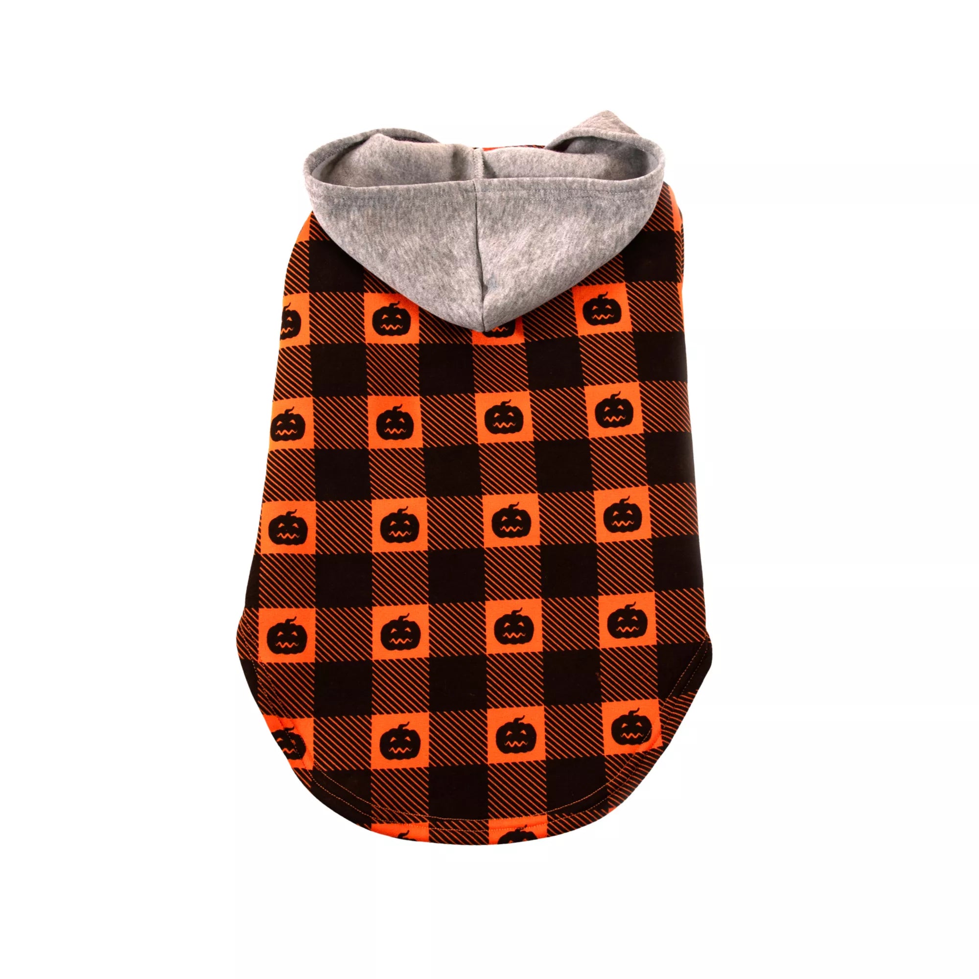Pumpkin Pet Hooded Flannel