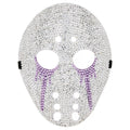 Purple Tears Bling Hockey Mask