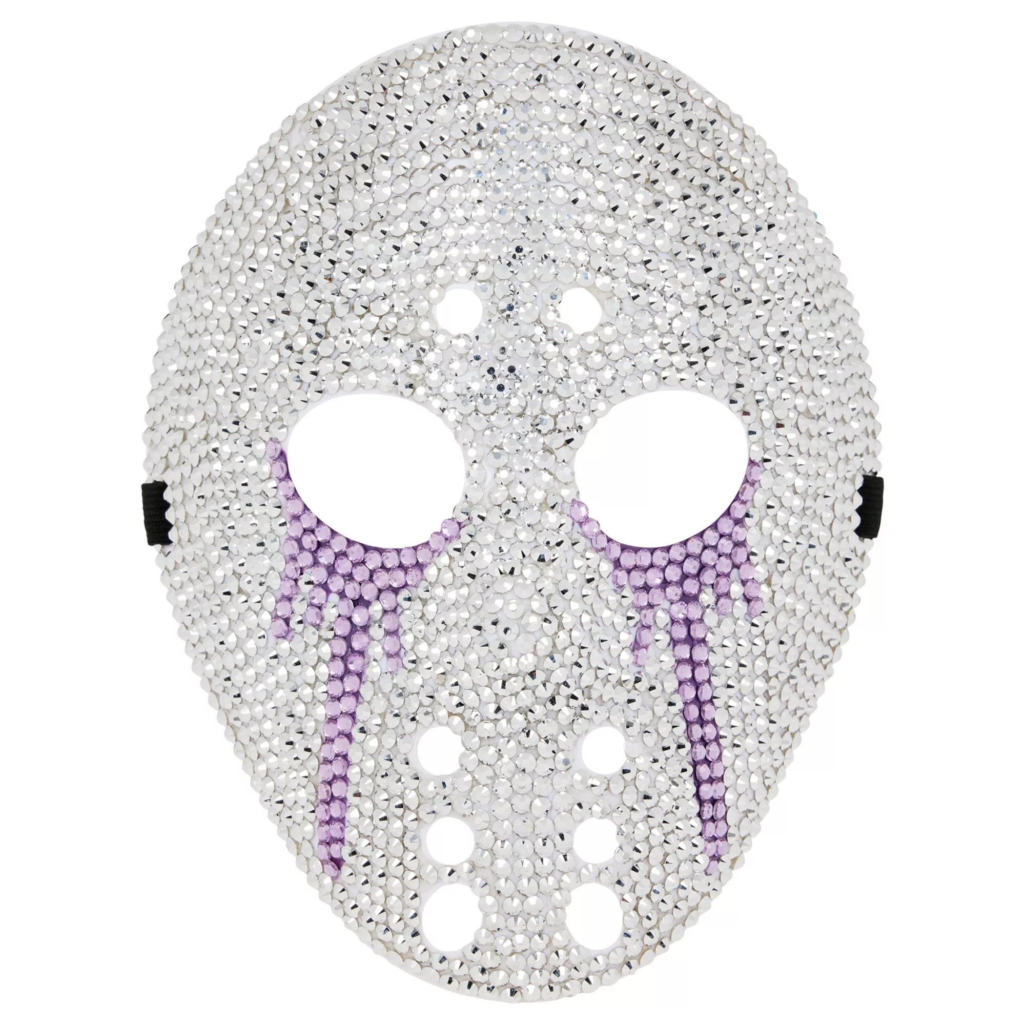 Purple Tears Bling Hockey Mask