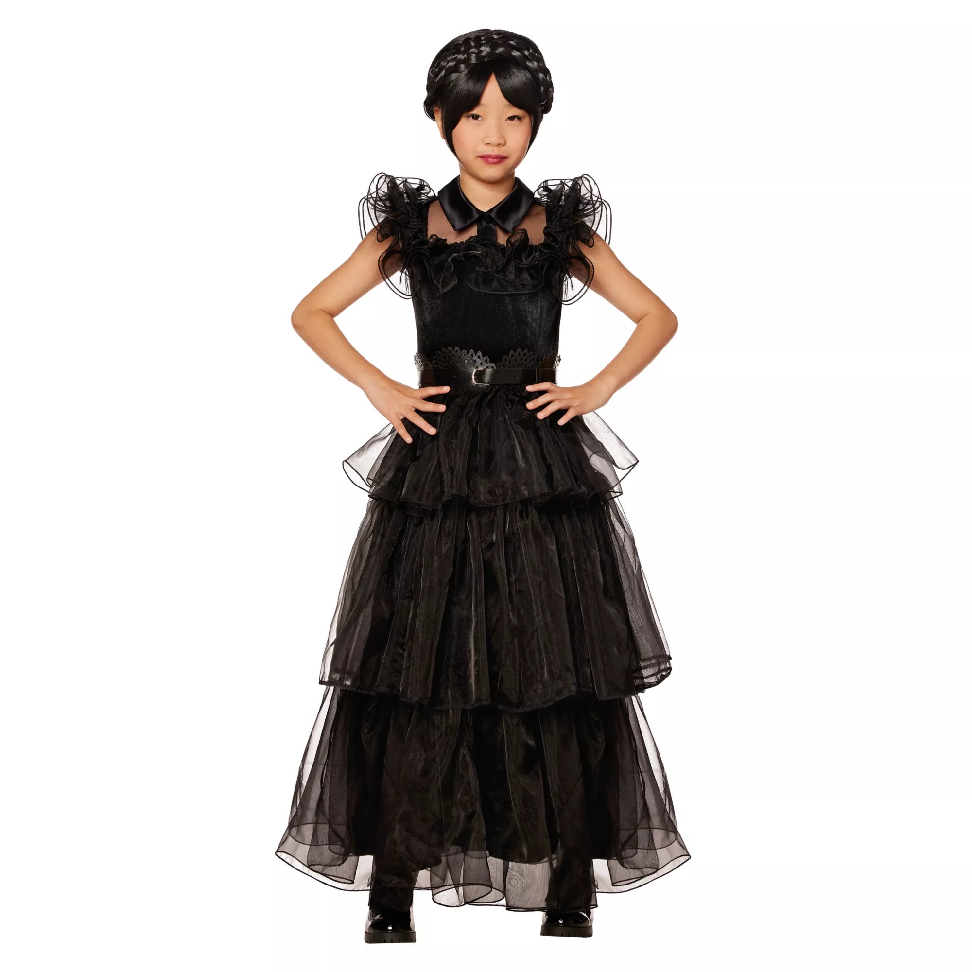 Kids Wednesday Addams Rave'N Dance Costume Deluxe