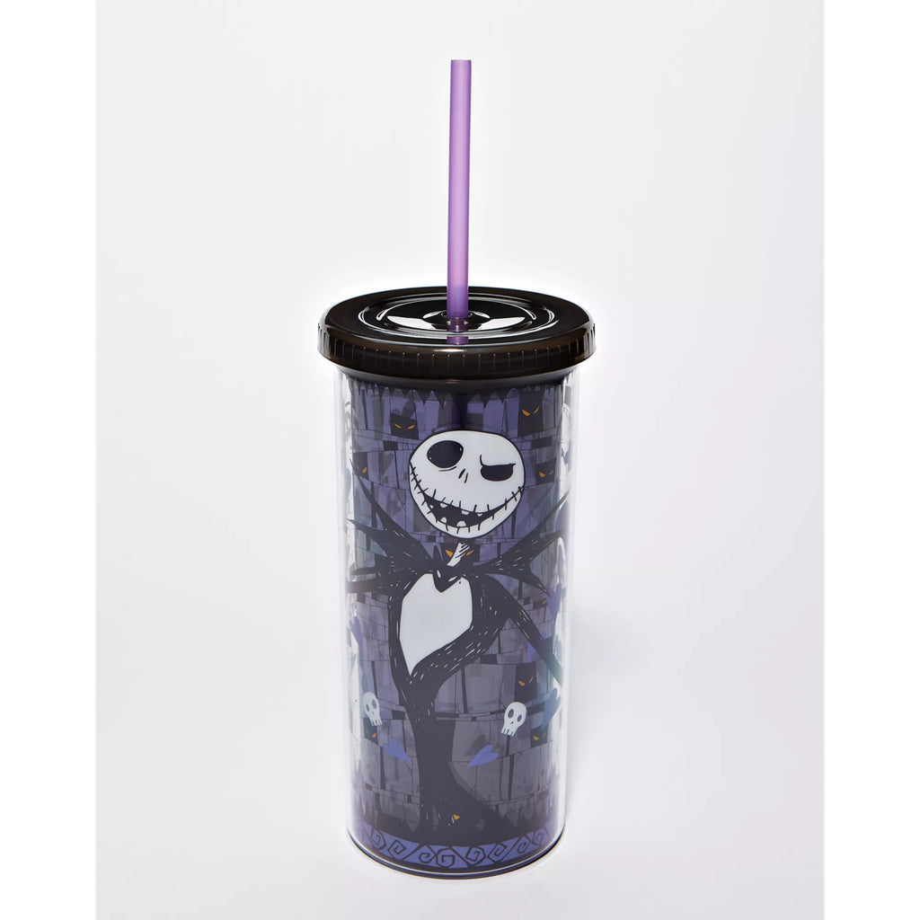 Jack Skellington Skull and Heart Cup with Straw 20 oz. - The Nightmare Before Christmas