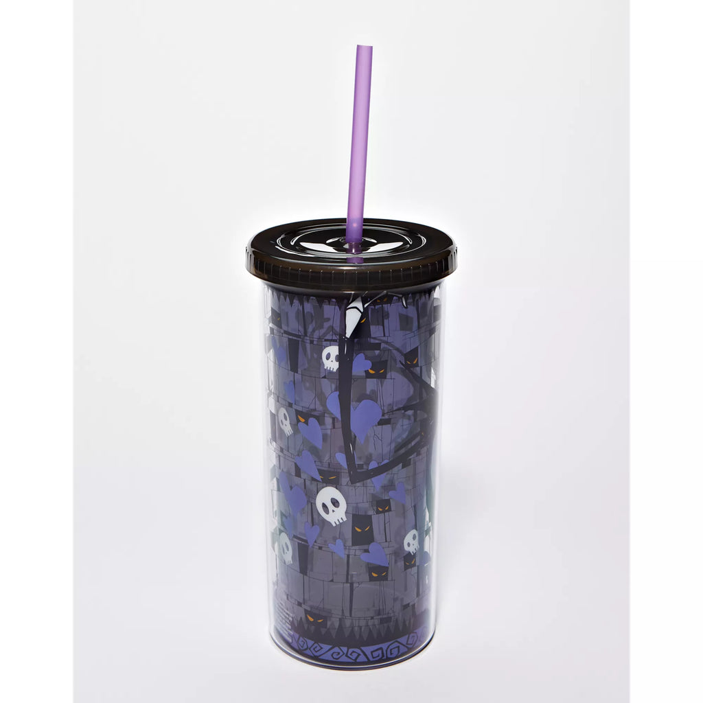 Jack Skellington Skull and Heart Cup with Straw 20 oz. - The Nightmare Before Christmas