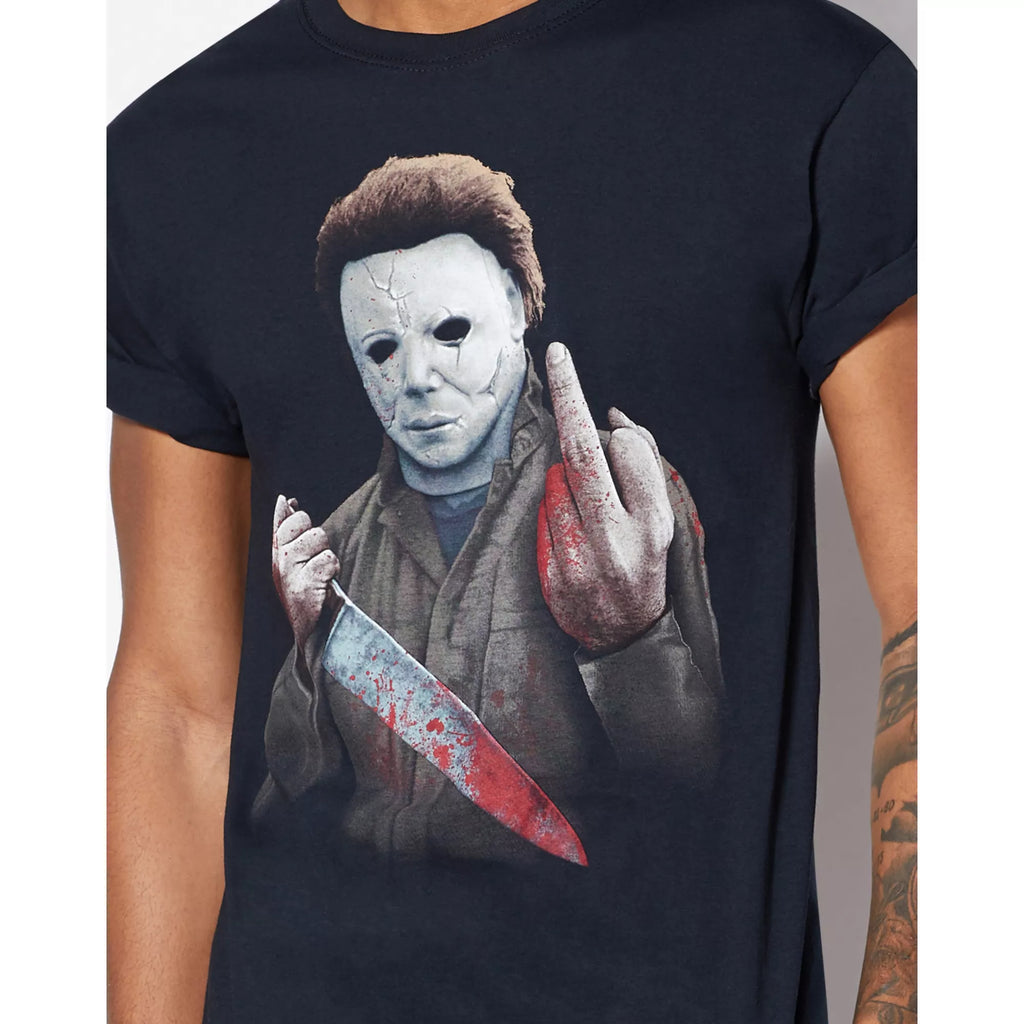 Middle Finger Michael Myers T Shirt - Halloween