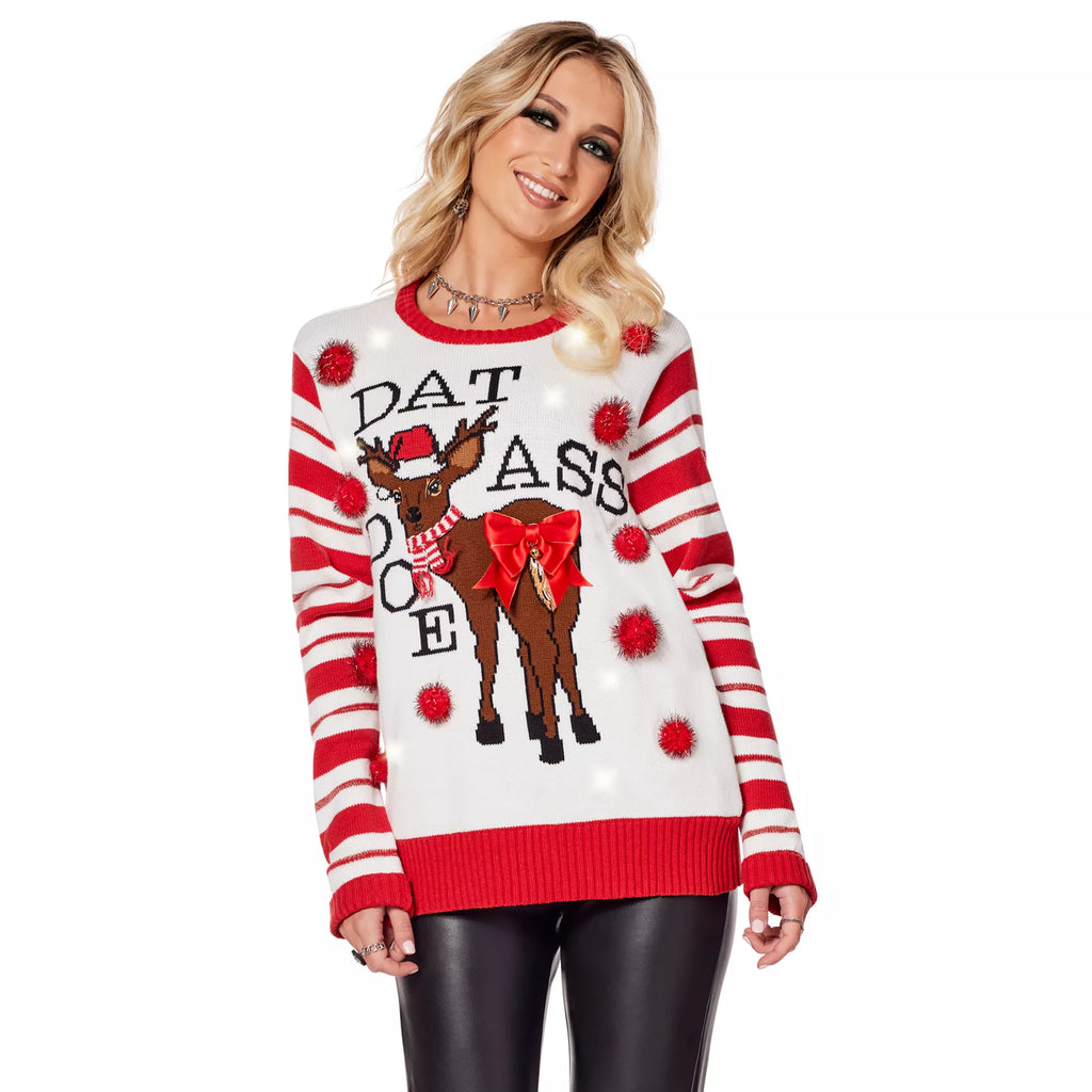 Light-Up Dat Ass Doe Christmas Sweater
