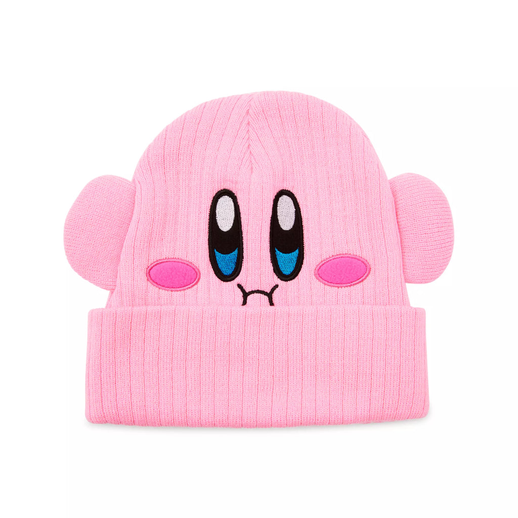 3D Kirby Face Cuff Beanie Hat