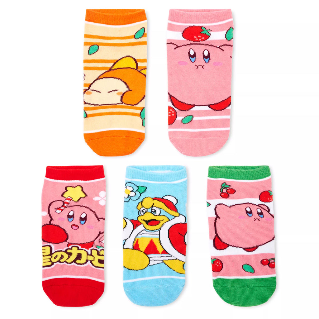 Multi-Pack Kirby Ankle Socks - 5 Pair