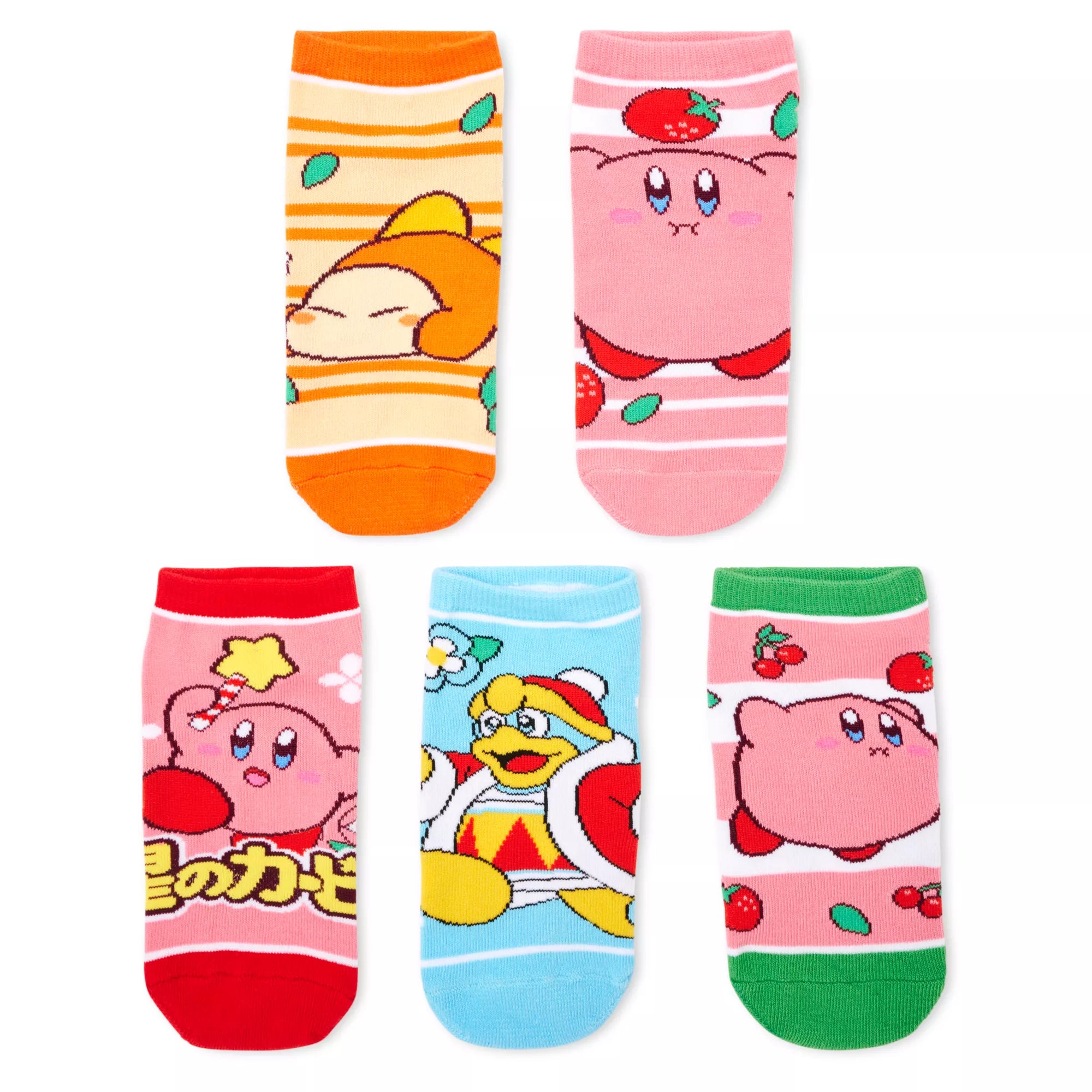 Multi-Pack Kirby Ankle Socks - 5 Pair