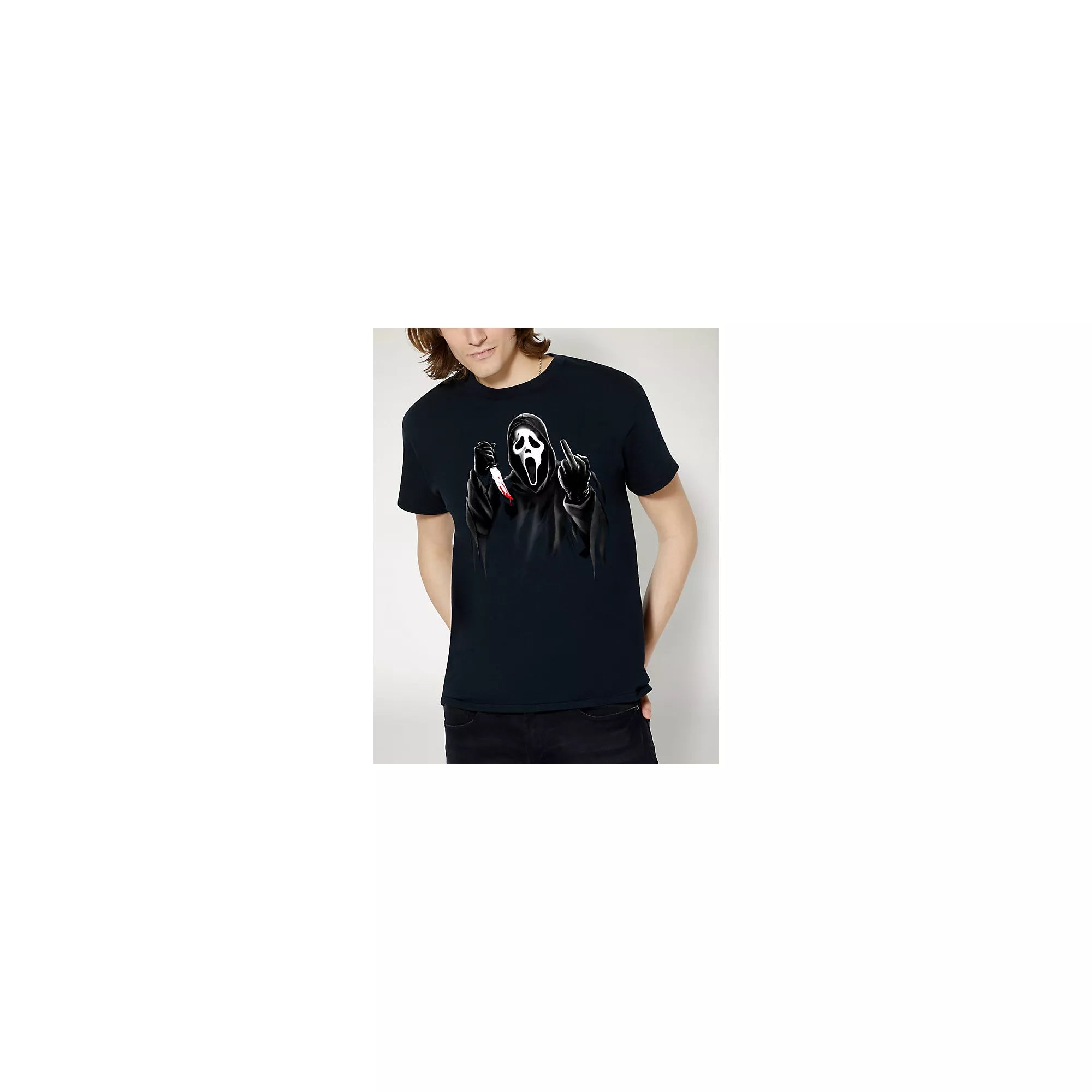 Ghost Face Middle Finger T Shirt