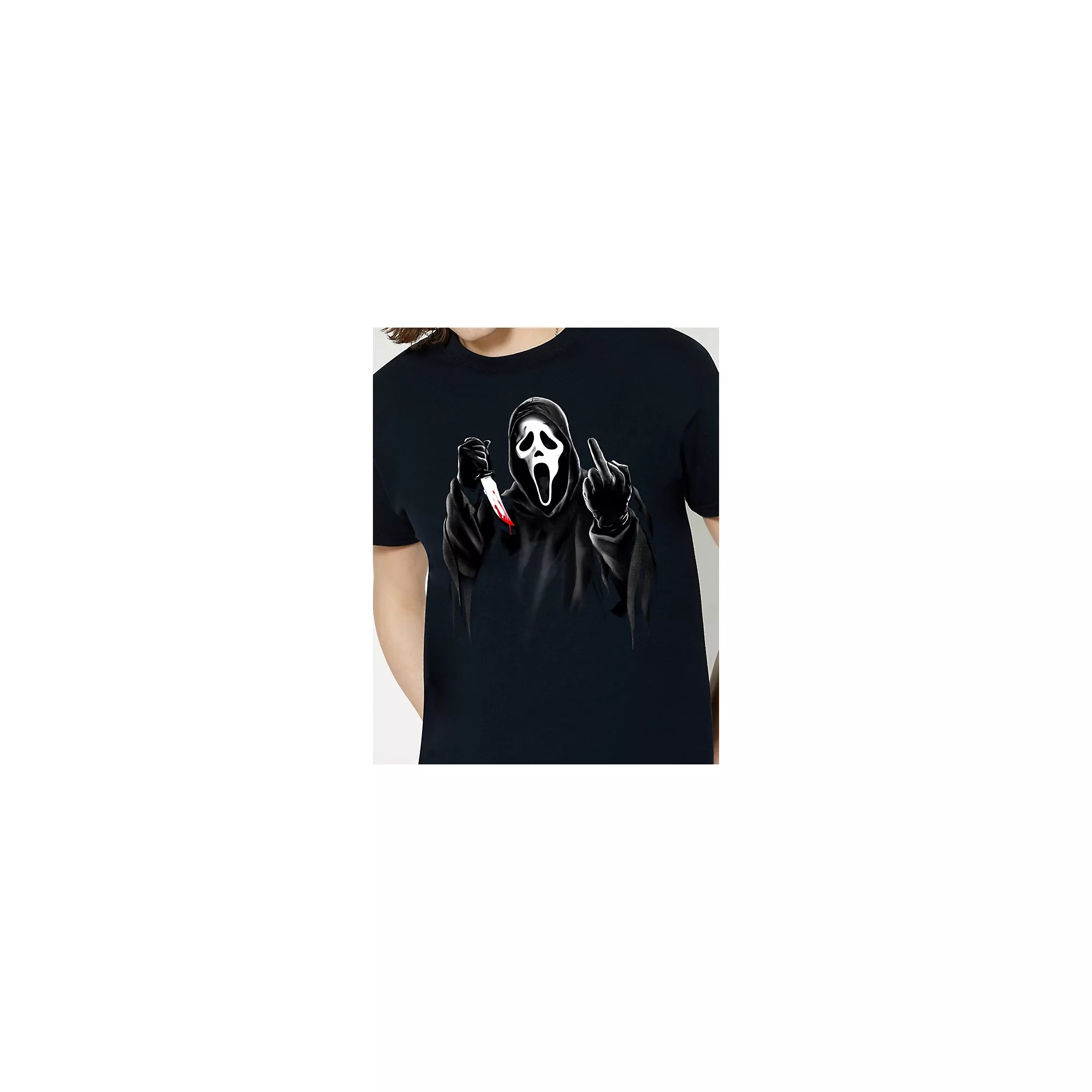 Ghost Face Middle Finger T Shirt