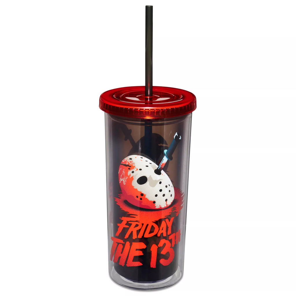 Friday the 13th Cup with Straw 20 oz. - Friday the 13th