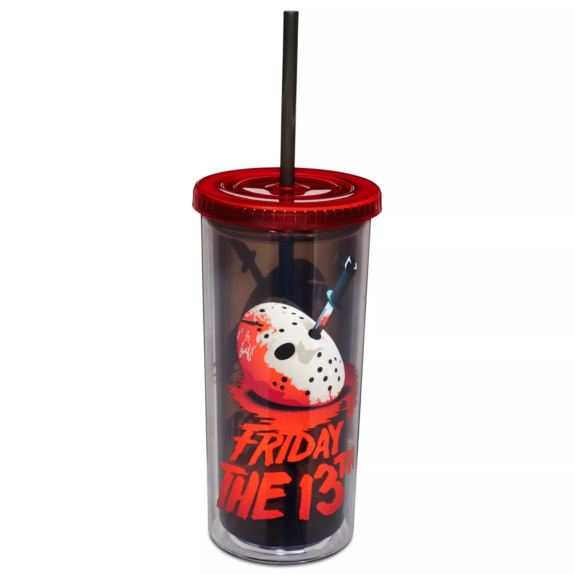 Friday the 13th Cup with Straw 20 oz. - Friday the 13th
