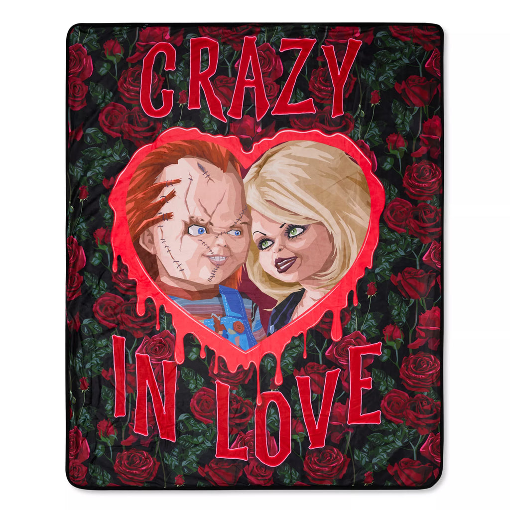 Chucky and Tiffany Crazy in Love Fleece Blanket