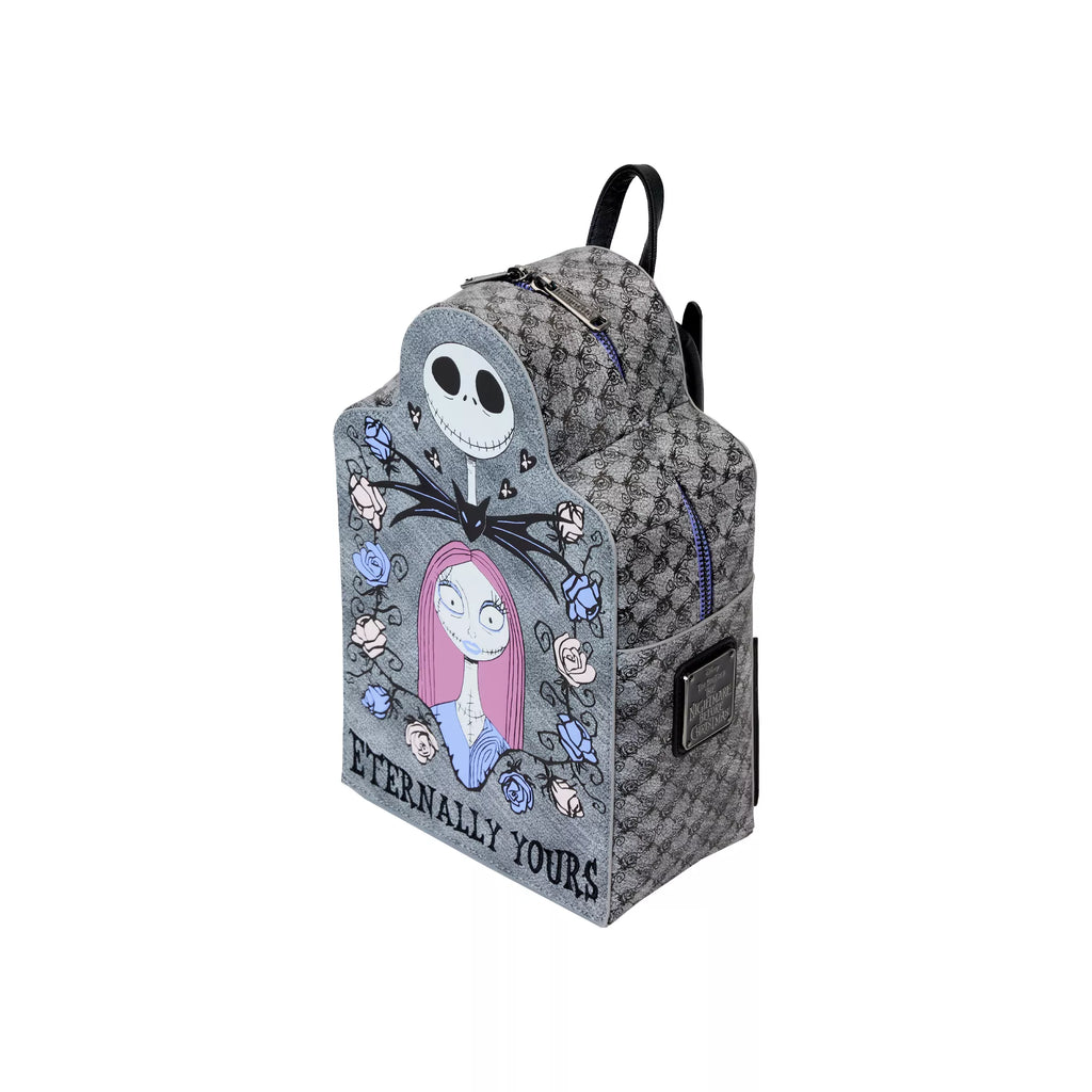 Loungefly Jack Skellington and Sally Gravestone Mini Backpack - The Nightmare Before Christmas