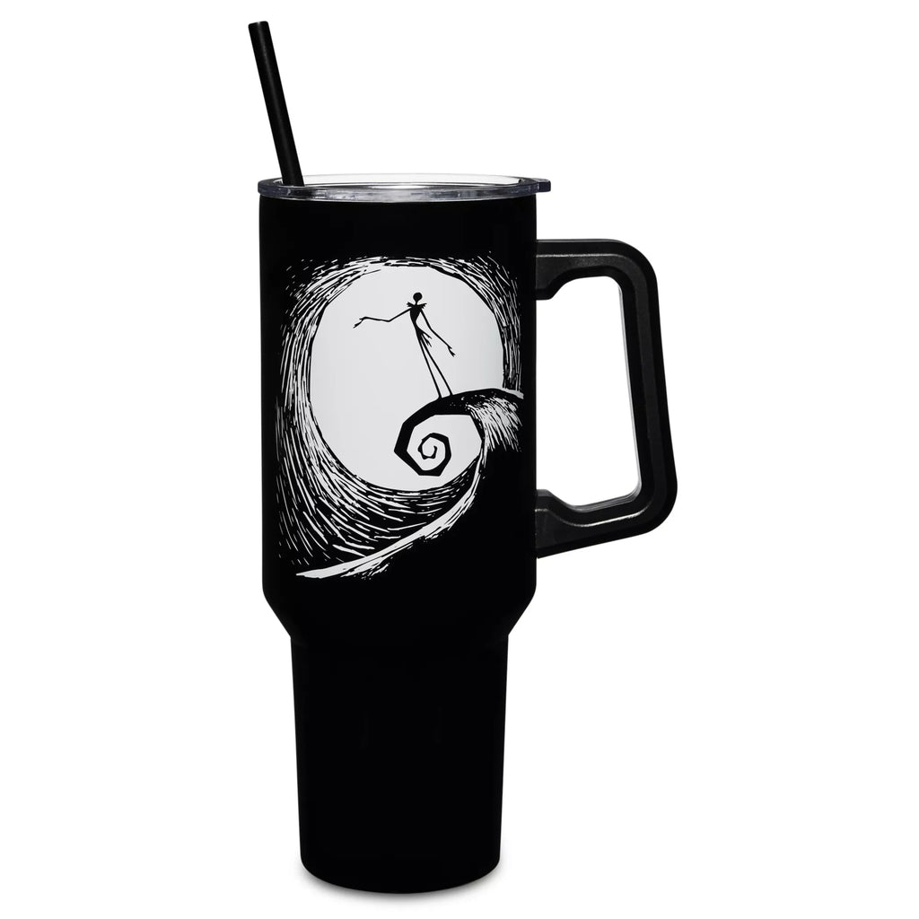 The Nightmare Before Christmas Jack Skellington Travel Tumbler with Straw - 40 oz.