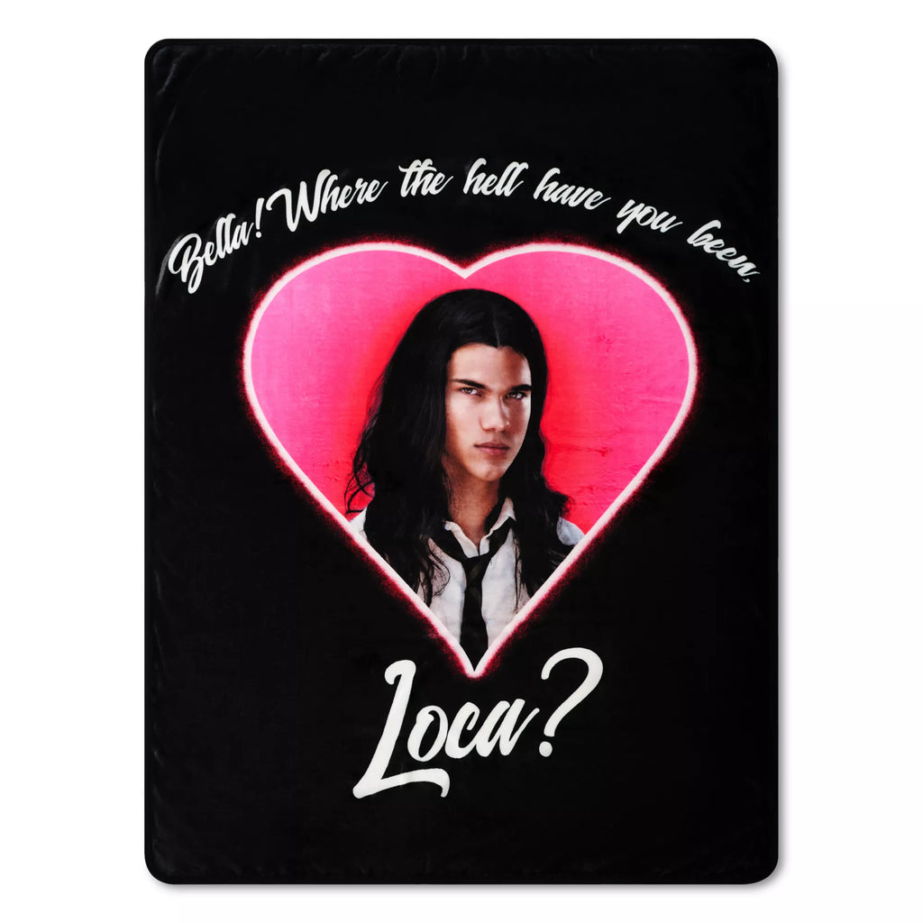 Jacob “Where Have You Been Loca?” Fleece Blanket - Twilight