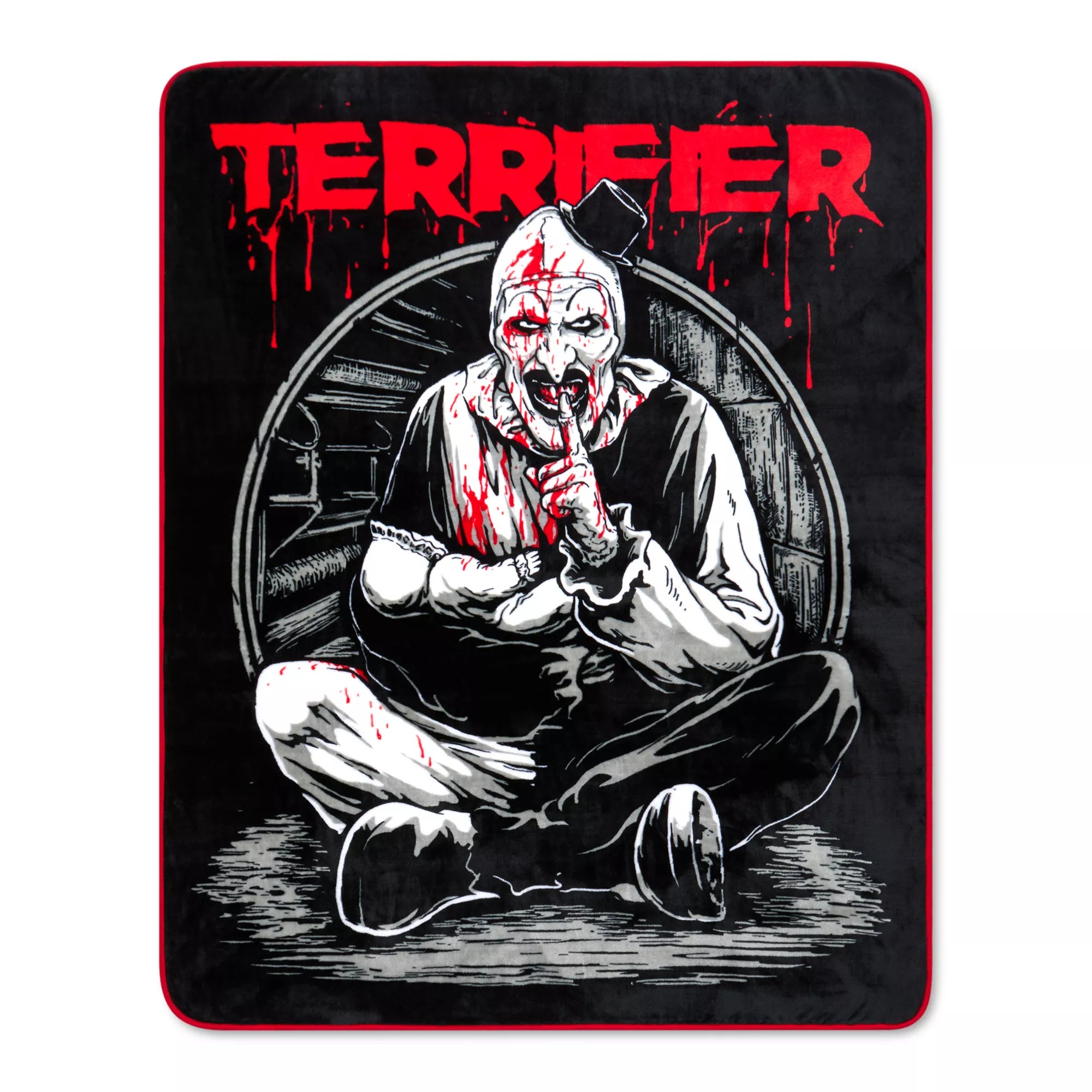 Art the Clown Shush Fleece Blanket - Terrifier