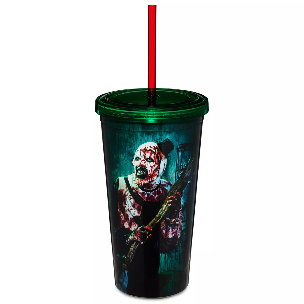Art the Clown Holding Weapon Cup with Straw 20 oz. - Terrifier