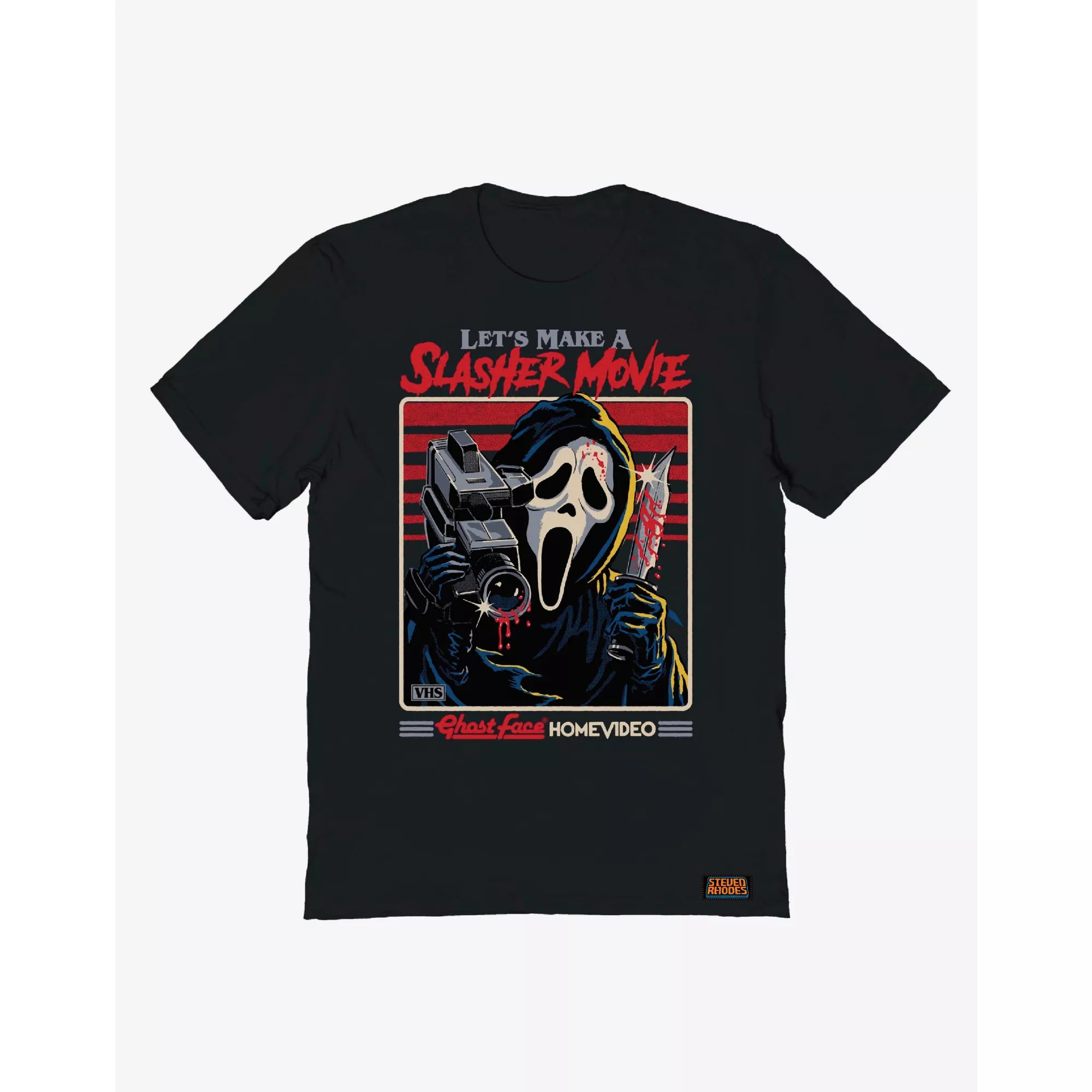 Ghost Face Let's Make a Slasher Movie T Shirt - Steven Rhodes