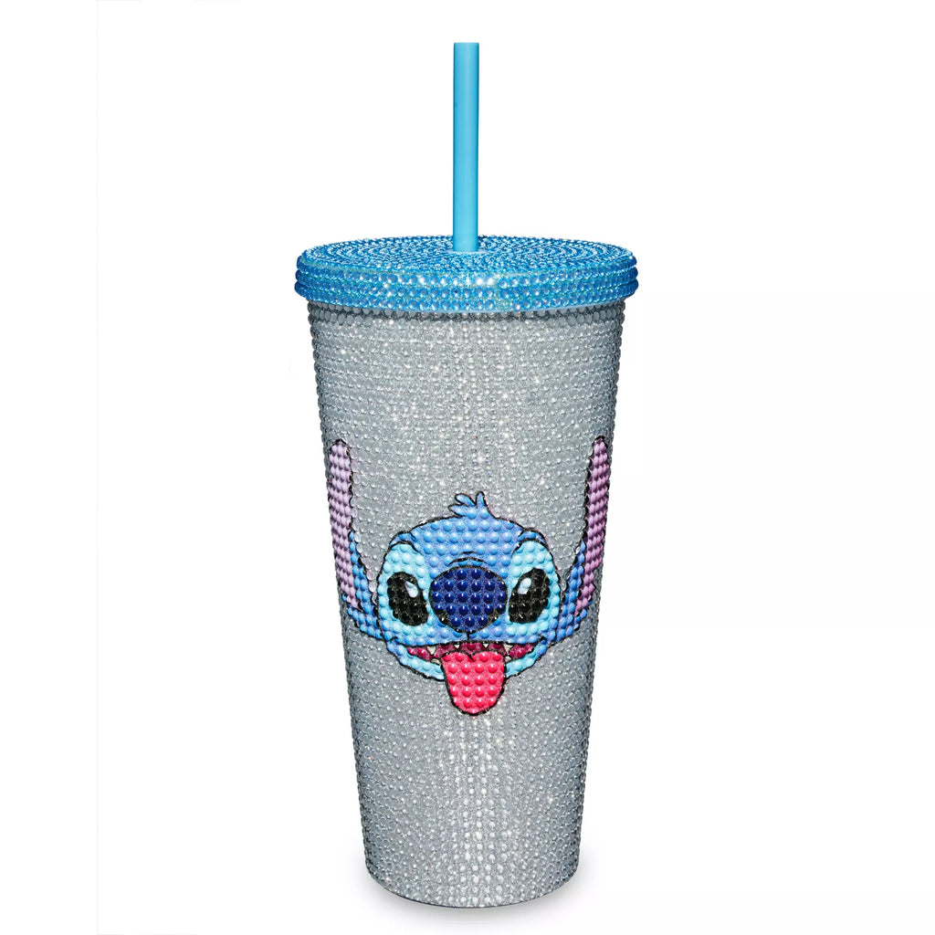Rhinestone Stitch Cup with Straw 20 oz. - Lilo & Stitch