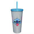 Rhinestone Stitch Cup with Straw 20 oz. - Lilo & Stitch