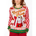 Light-Up Santa Certified Freak Christmas Sweater