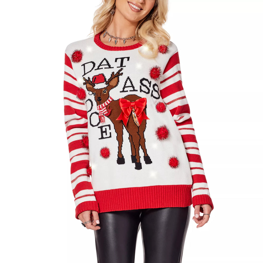 Light-Up Dat Ass Doe Christmas Sweater