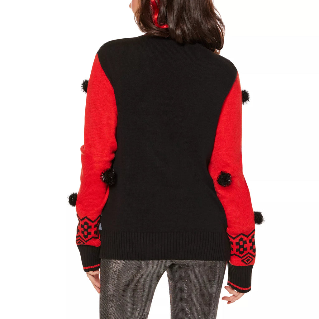 Light-Up Ghost Face Just the Tip Christmas Sweater