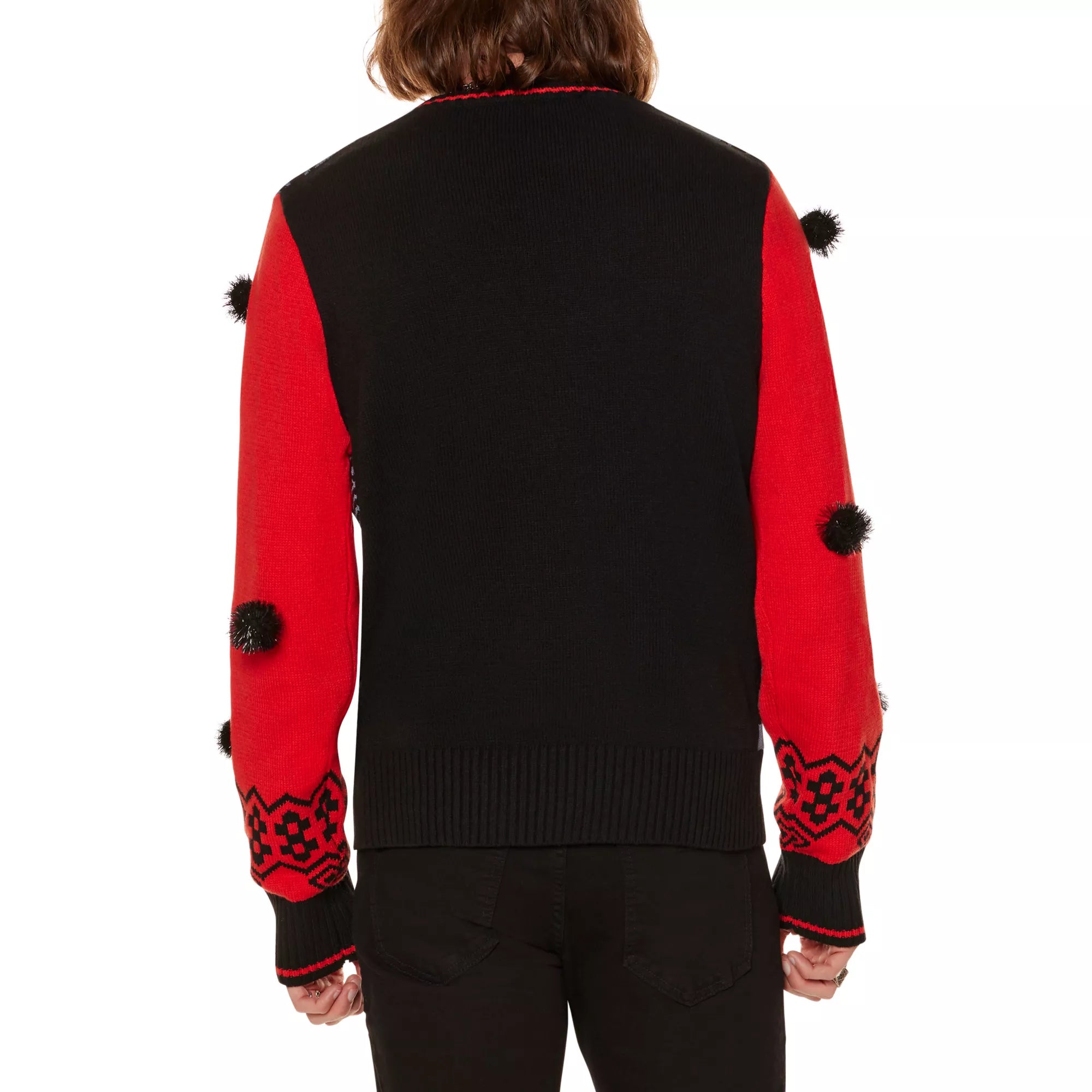 Light-Up Ghost Face Just the Tip Christmas Sweater