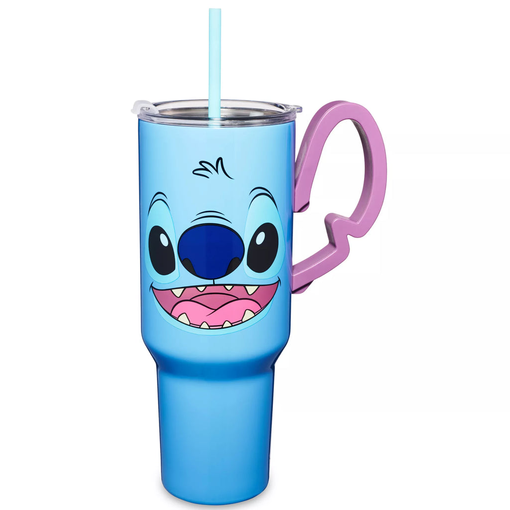 Stitch Ear Handle Travel Tumbler with Straw 40 oz. - Lilo & Stitch