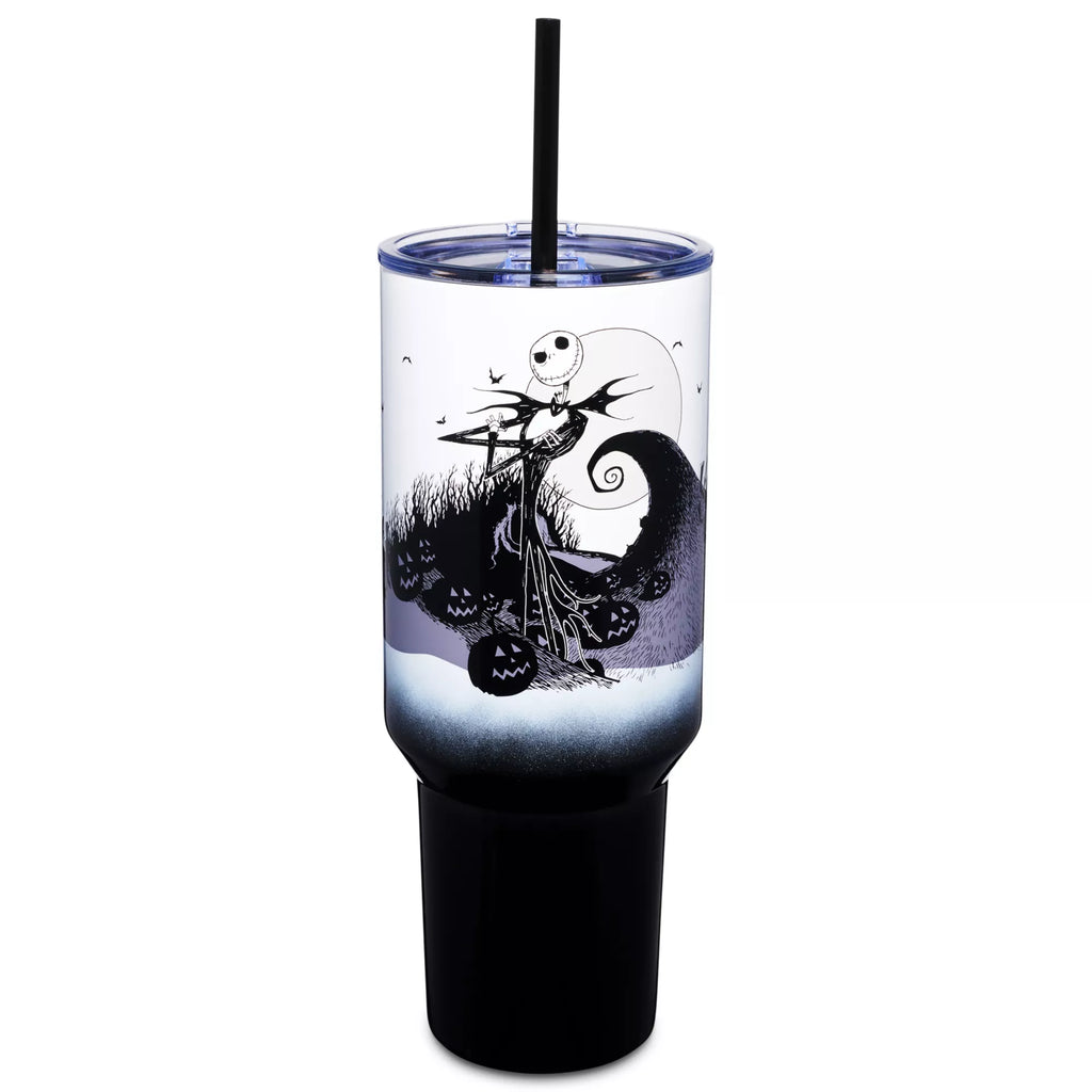 The Nightmare Before Christmas Jack Skellington Travel Tumbler with Straw - 40 oz.