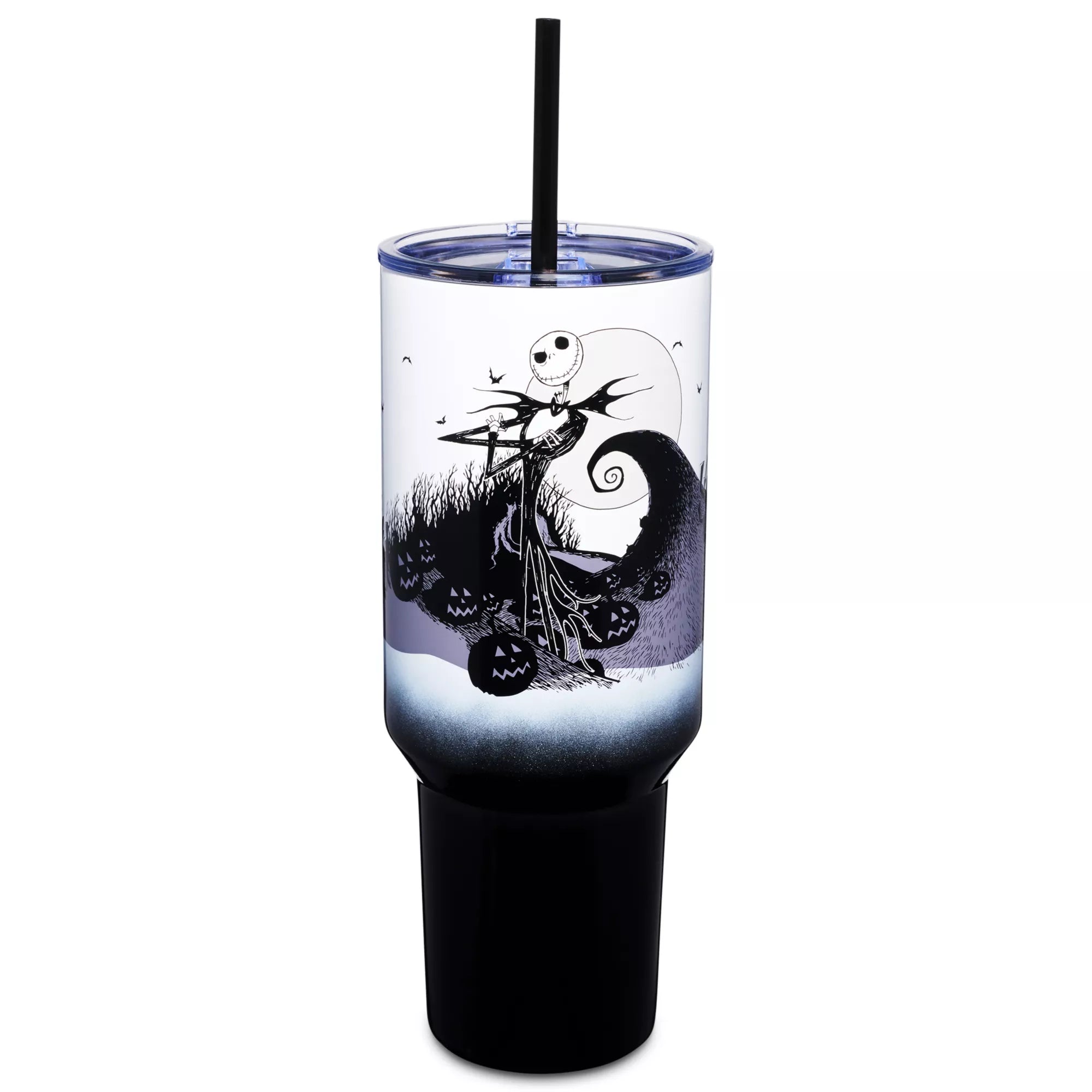 The Nightmare Before Christmas Jack Skellington Travel Tumbler with Straw - 40 oz.