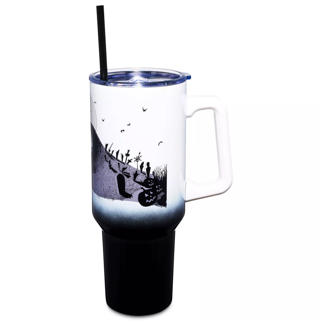 The Nightmare Before Christmas Jack Skellington Travel Tumbler with Straw - 40 oz.
