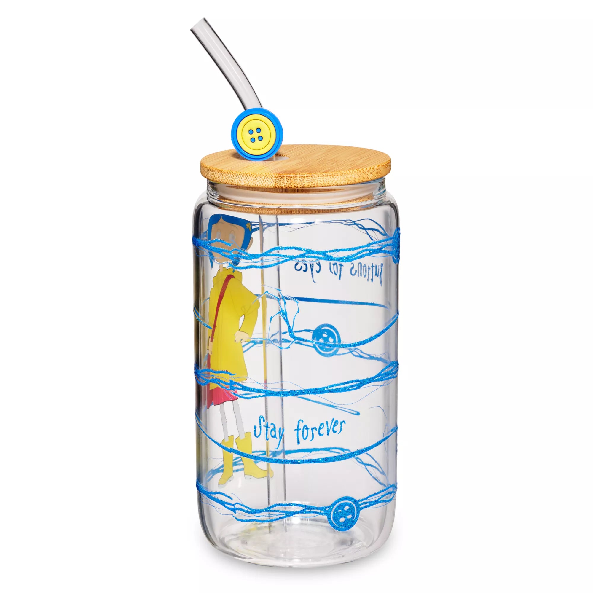 Striped Coraline Cup with Straw