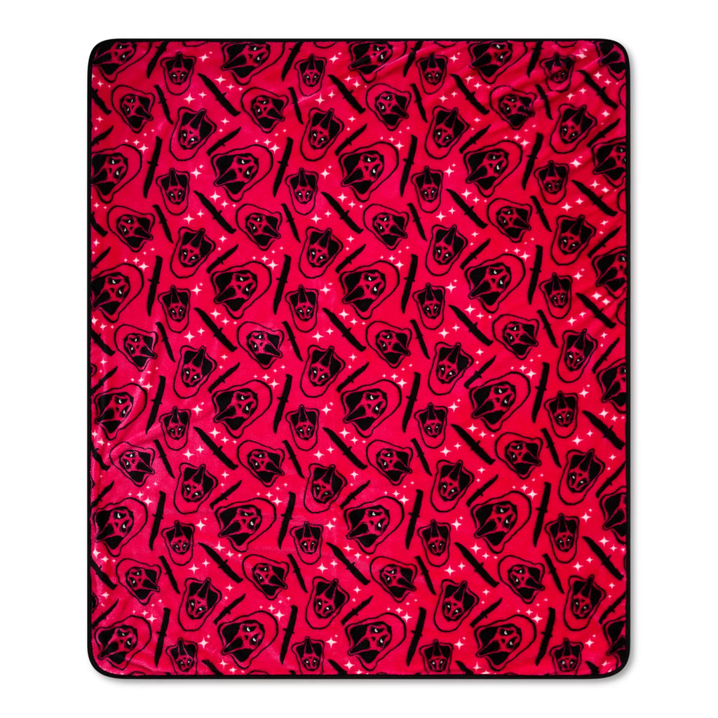 Ghost Face Knife Double Sided Fleece Blanket